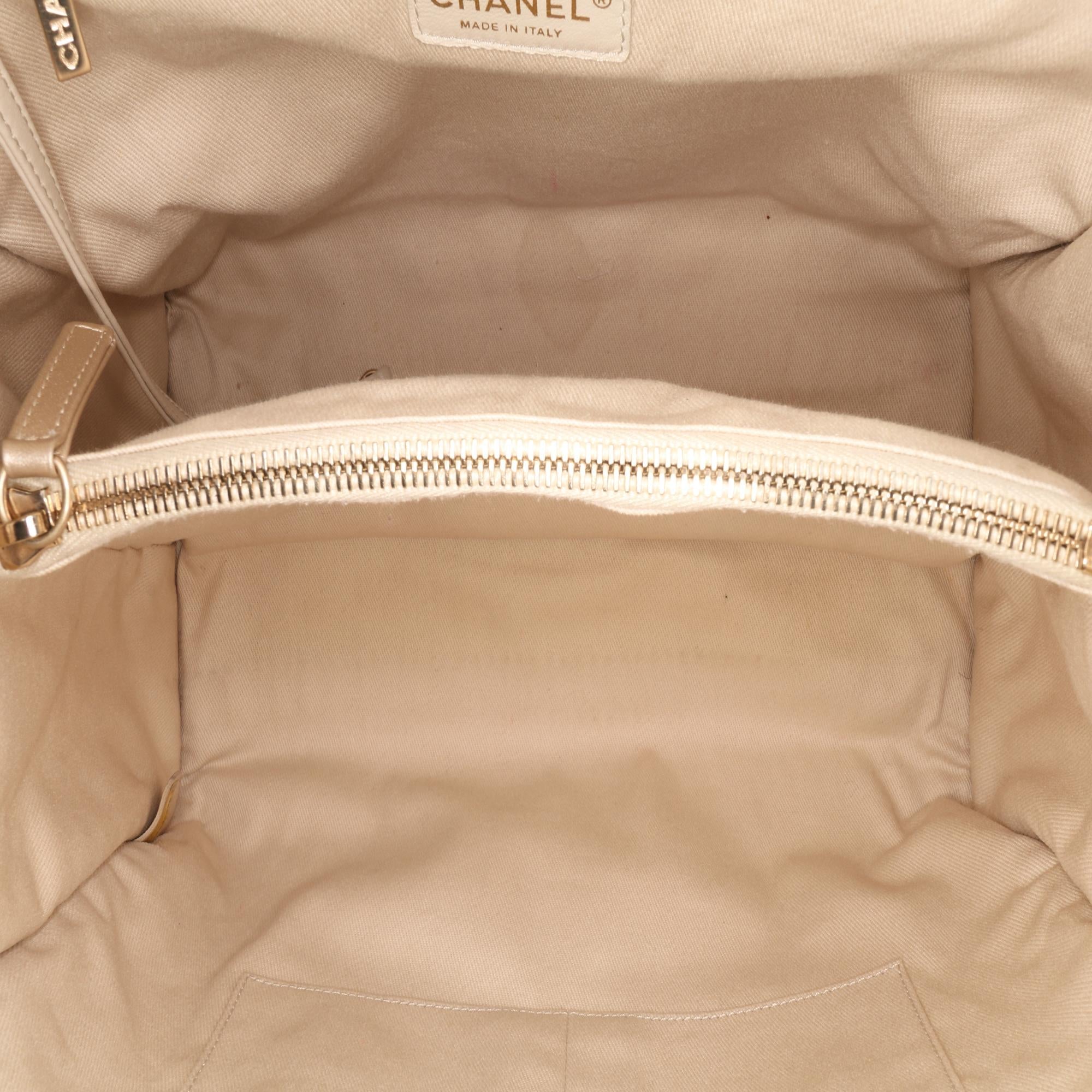 Chanel Perforated Metallic Calfskin Up In The Air Tote