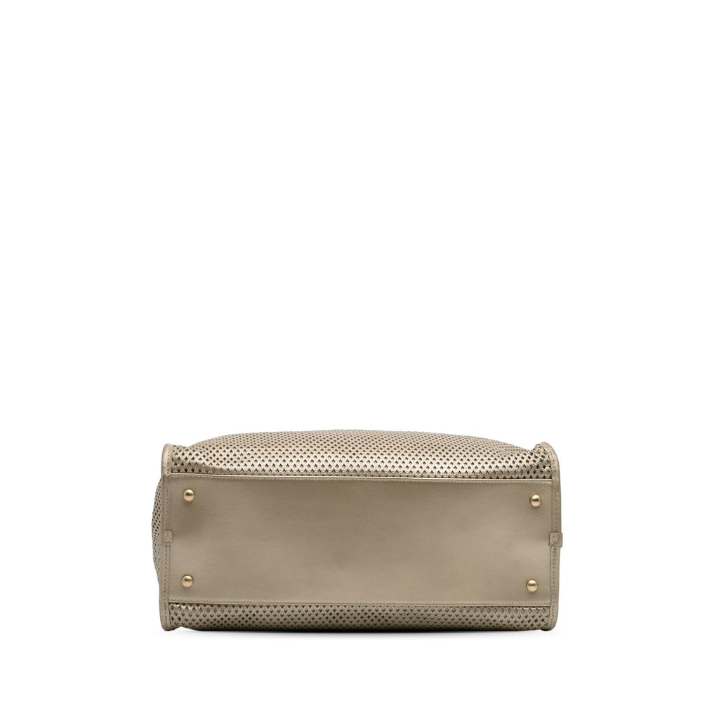 Chanel Perforated Metallic Calfskin Up In The Air Tote