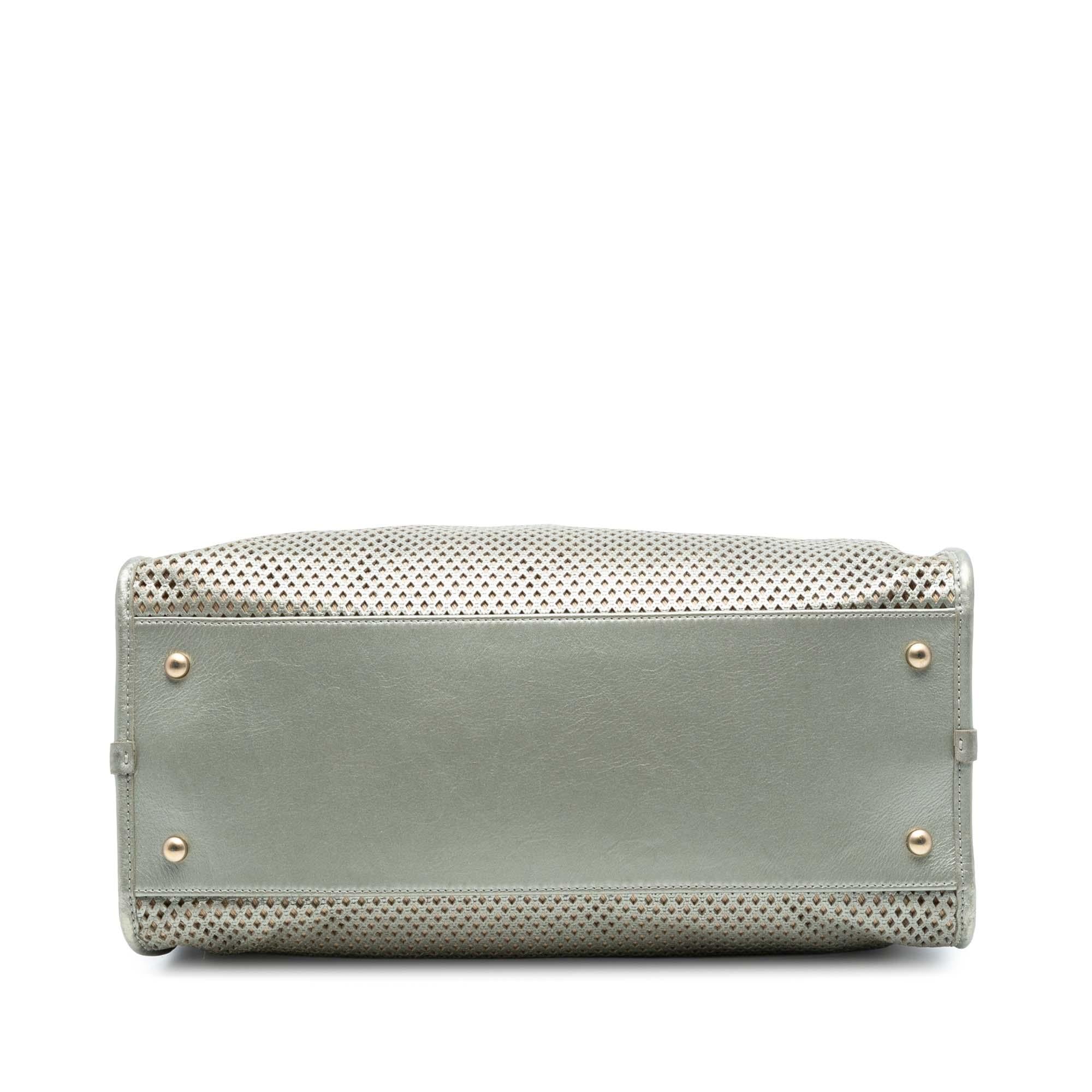 Chanel Perforated Metallic Calfskin Up In The Air Tote