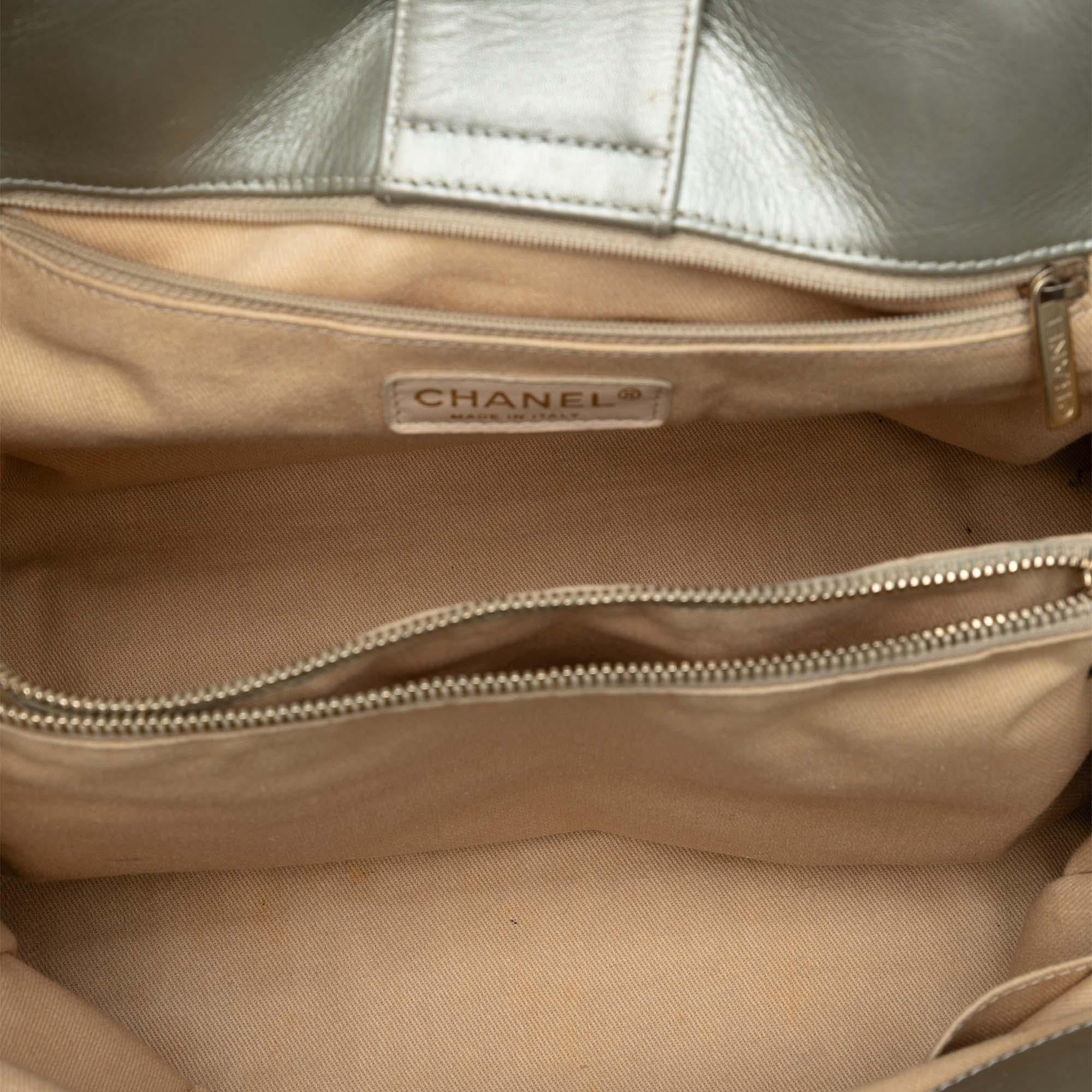Chanel Perforated Metallic Calfskin Up In The Air Tote