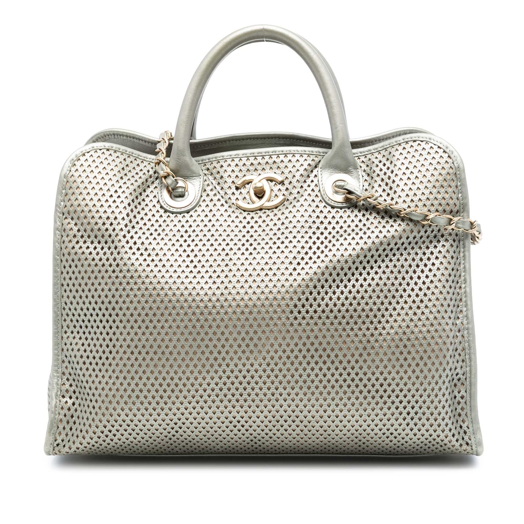 Chanel Perforated Metallic Calfskin Up In The Air Tote