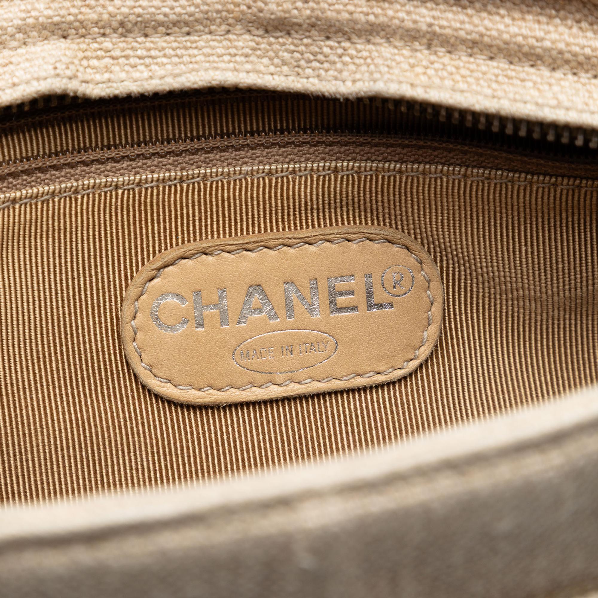 Chanel Petite Canvas Shopping Tote