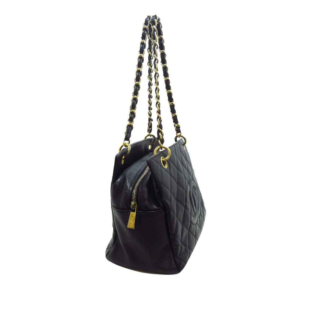 Chanel Petite Caviar Timeless Shopping Tote (SHG-Qfffqc)