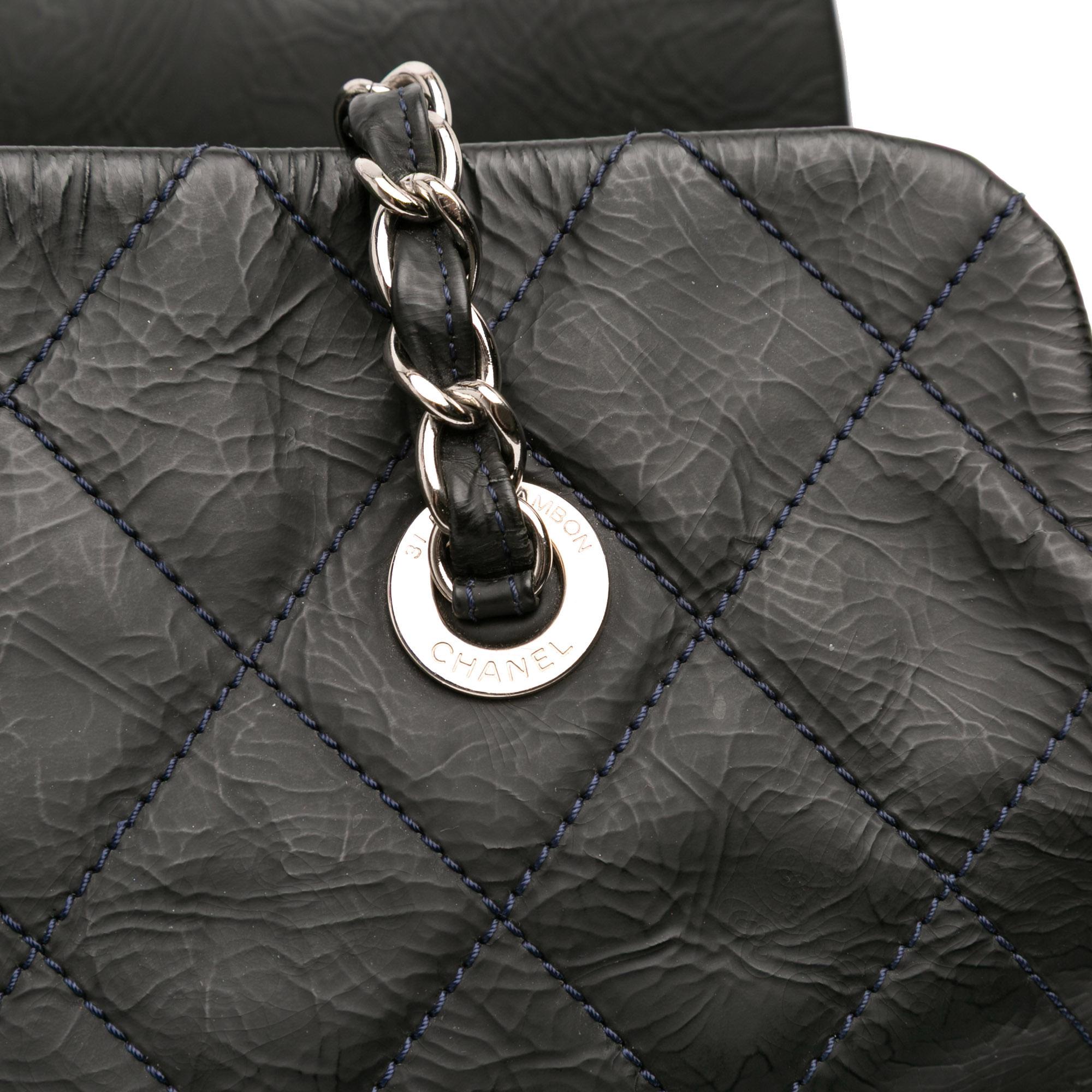 Chanel Petite Crinkled Calfskin Timeless Tote