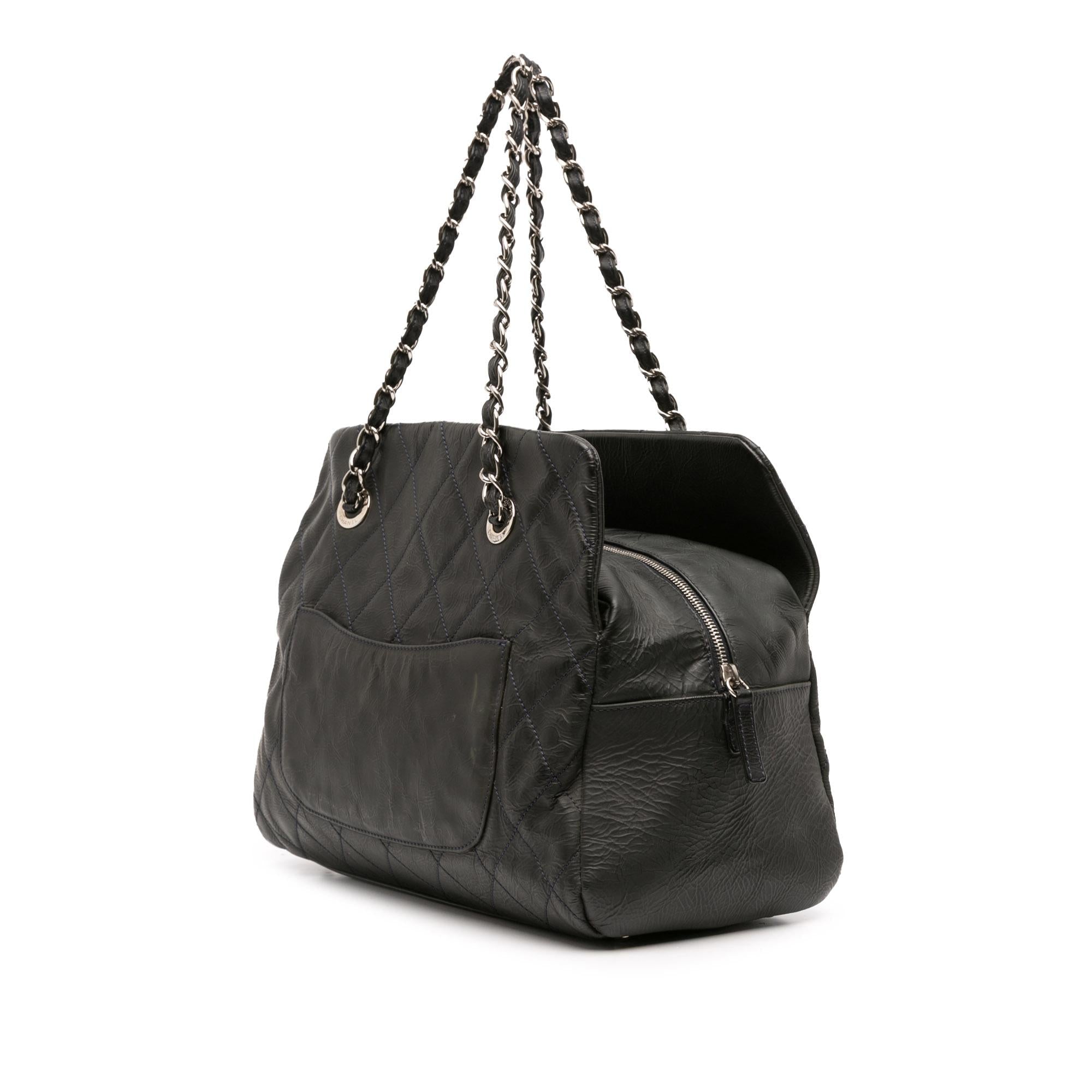 Chanel Petite Crinkled Calfskin Timeless Tote