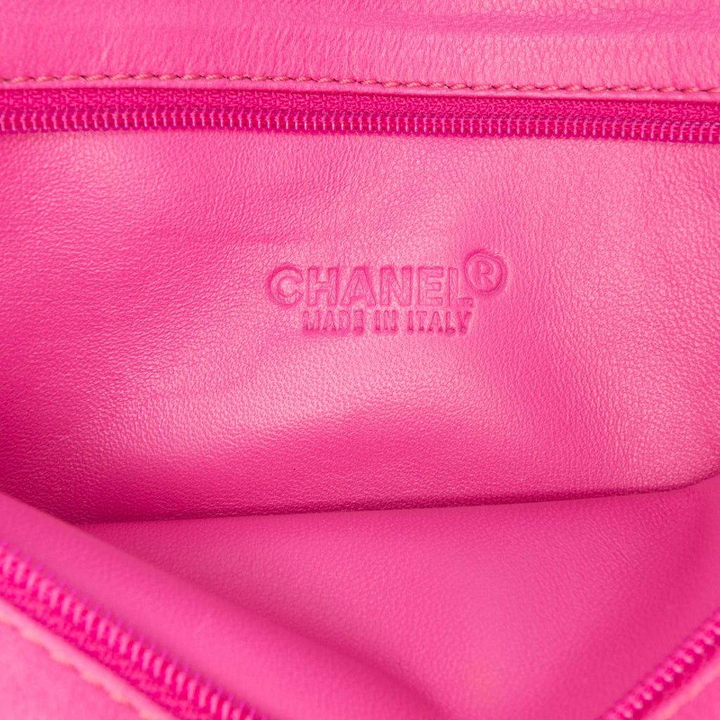 Chanel Pony Hair Logo Chain Pochette