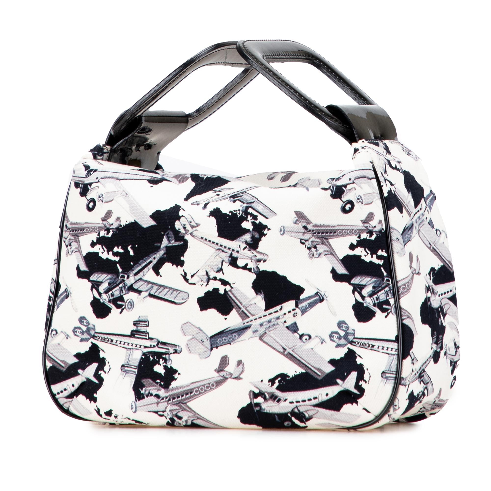 Chanel Printed Canvas Coco Airline Handbag