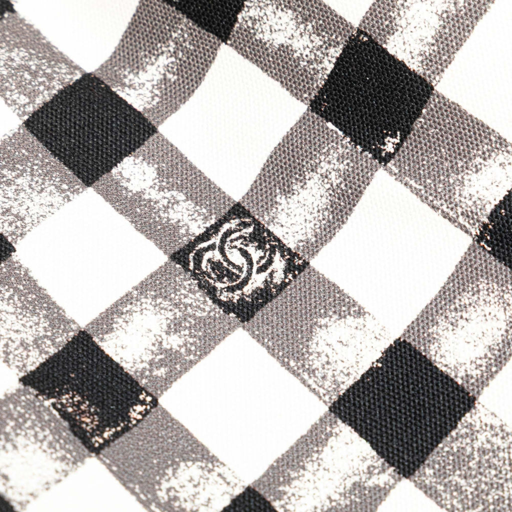 Chanel Printed Canvas Gingham Weekender Tote