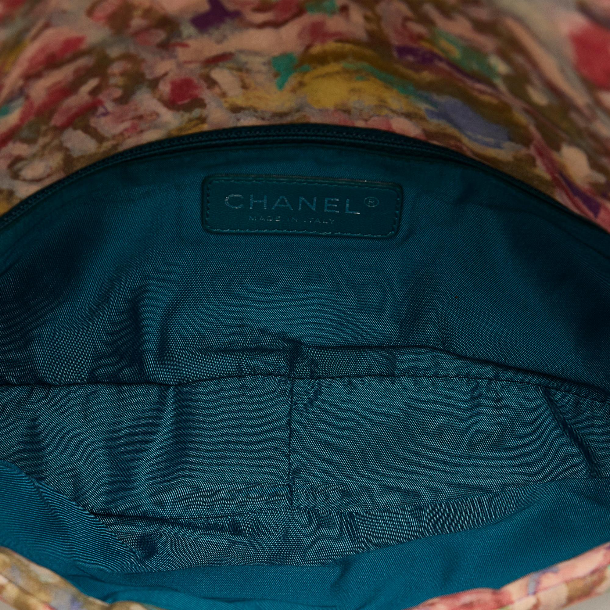 Chanel Printed Canvas Watercolor Pochette Flap (SHG-LineIE)