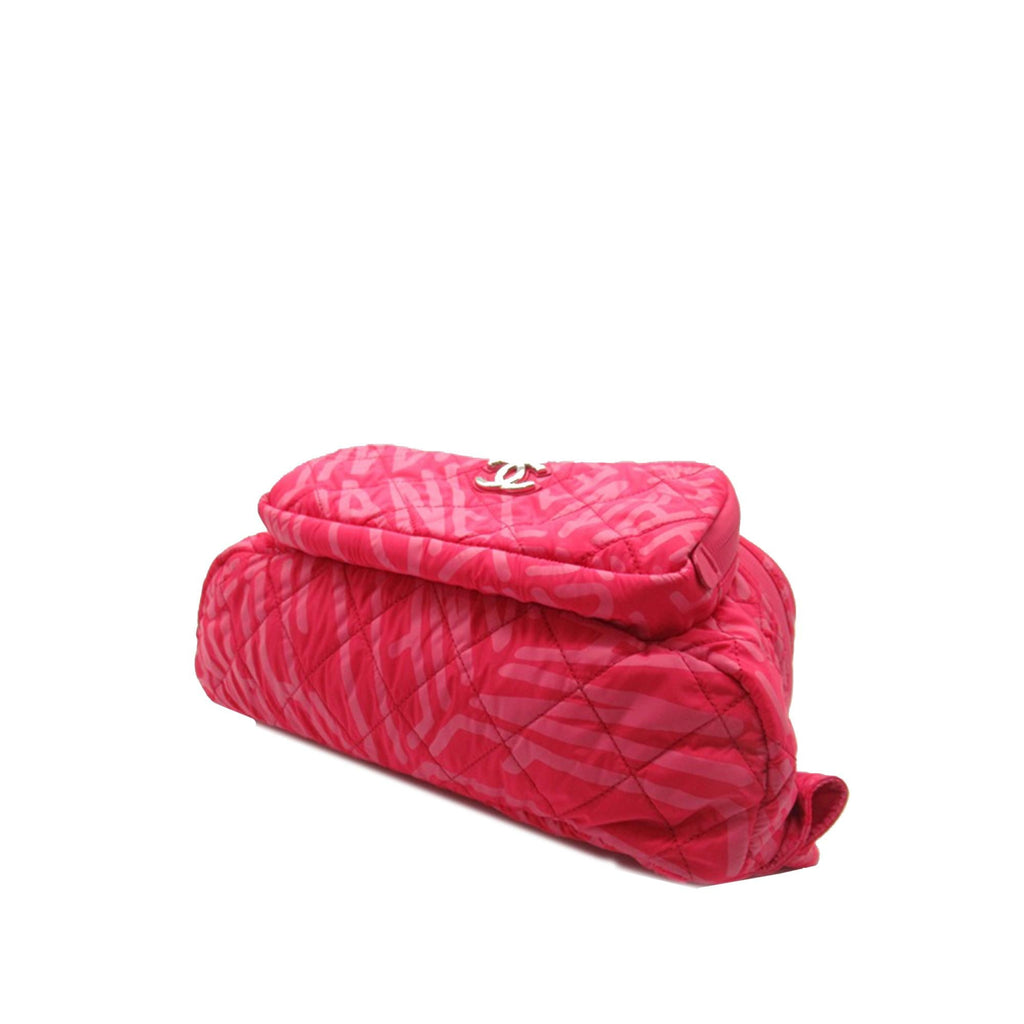 Chanel Printed Nylon Coco Neige Convertible Backpack (SHG-eS0Mxe)