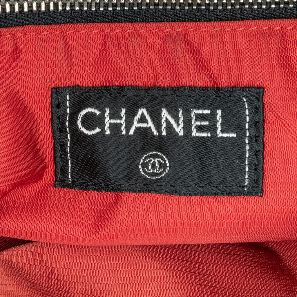Chanel Printed Nylon Travel Line Tote (SHG-2FLMsd)
