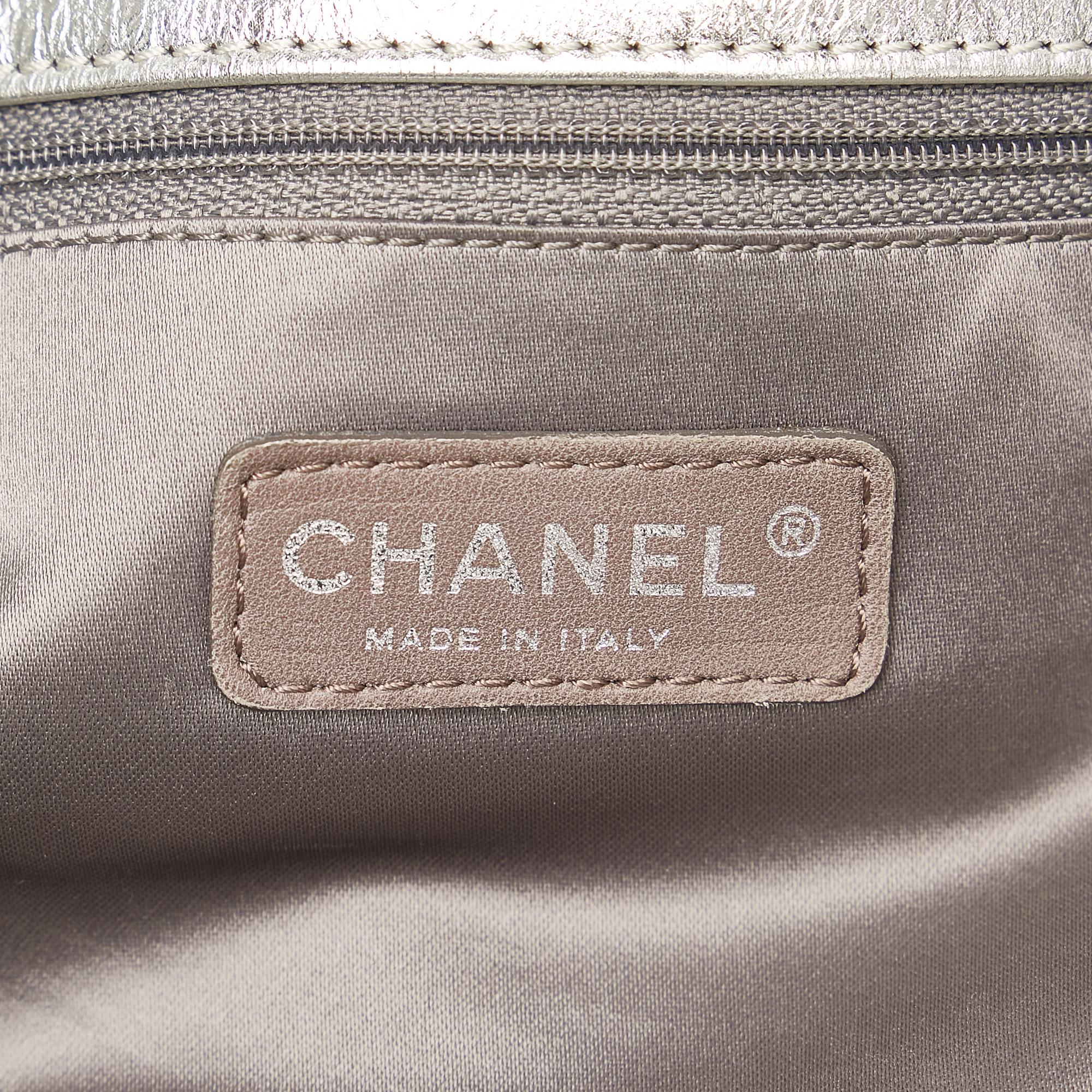 Chanel Punching Perforated Leather Satchel (SHG-34243)