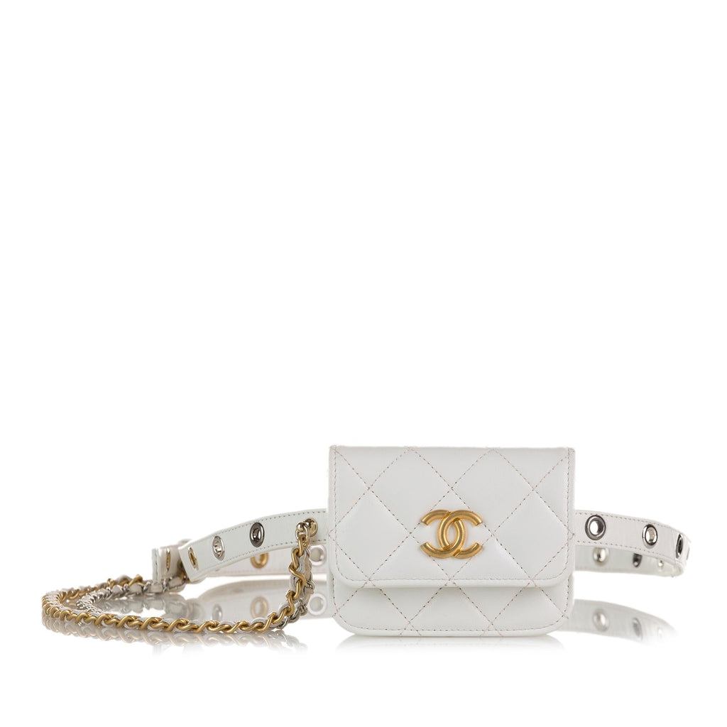Chanel Punk Chain Leather Belt Bag (SHG-Y0gcgC)