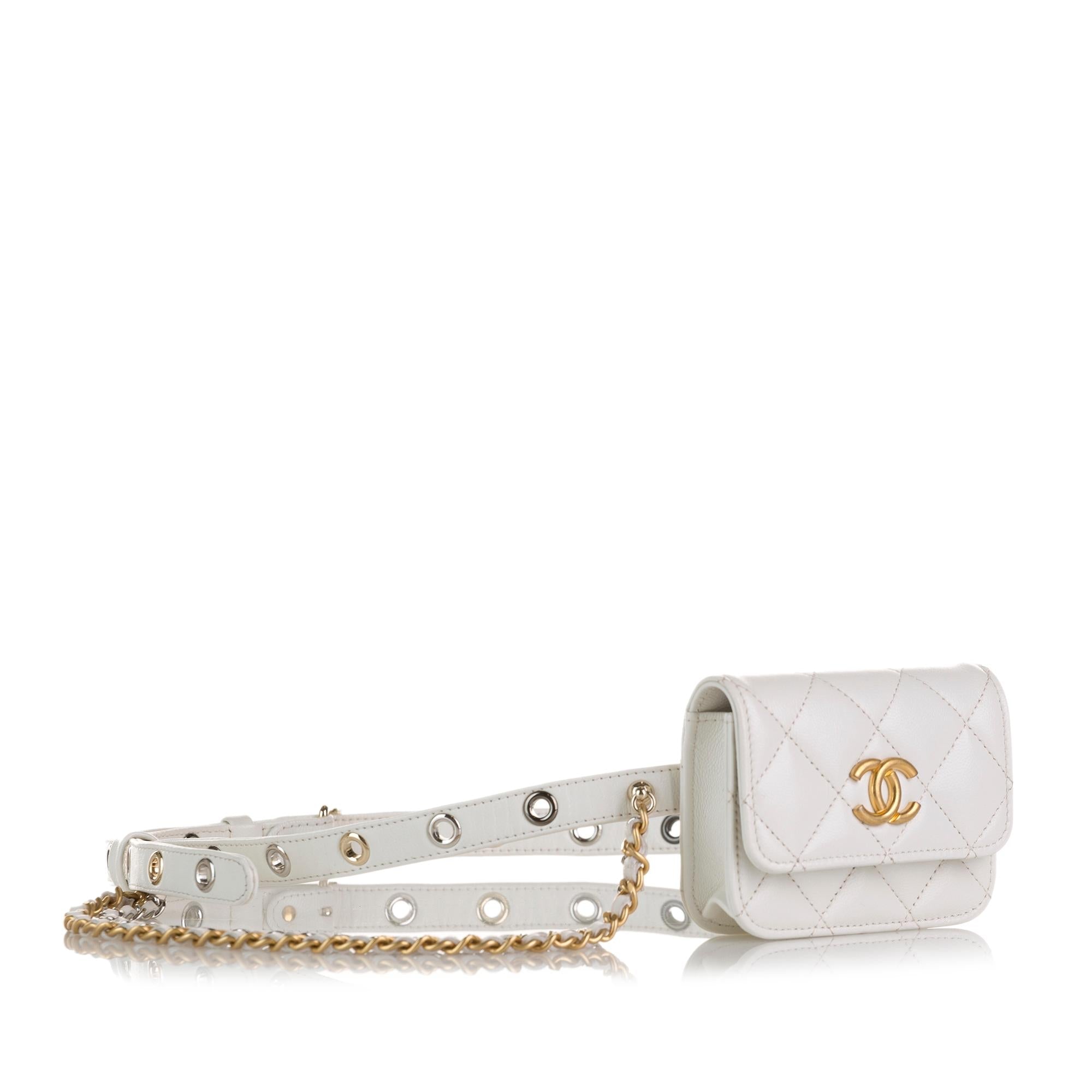 Chanel Punk Chain Leather Belt Bag