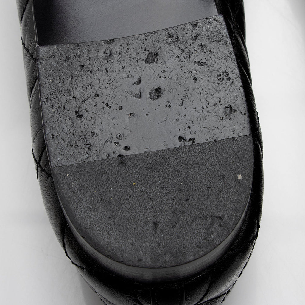 Chanel Quilted Calfskin Cap Toe Ballet Flats - Size 10 / 40 (SHF-22171)