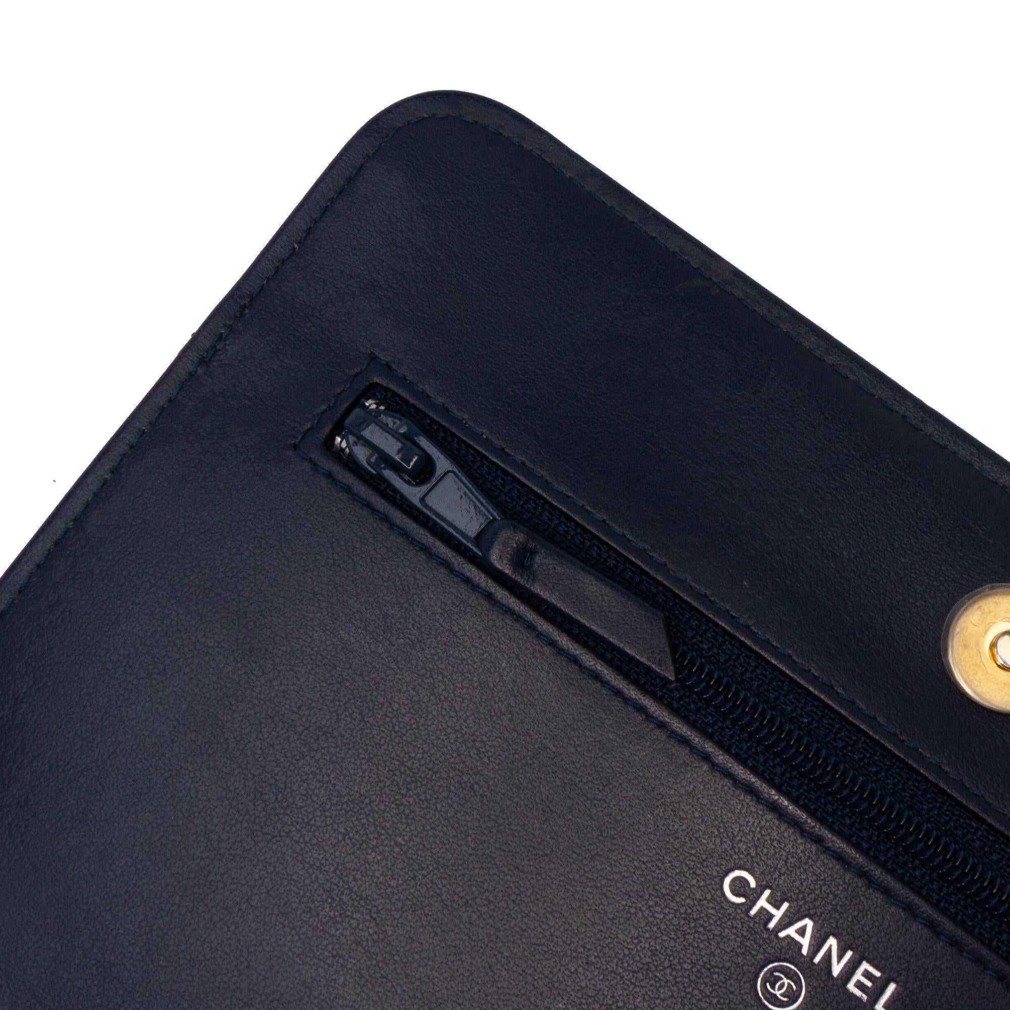 Chanel Quilted Aged Calfskin Gabrielle Wallet On Chain