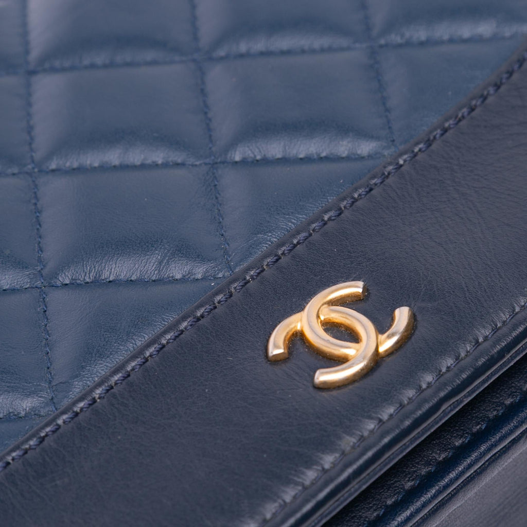 Chanel Quilted Aged Calfskin Gabrielle Wallet On Chain