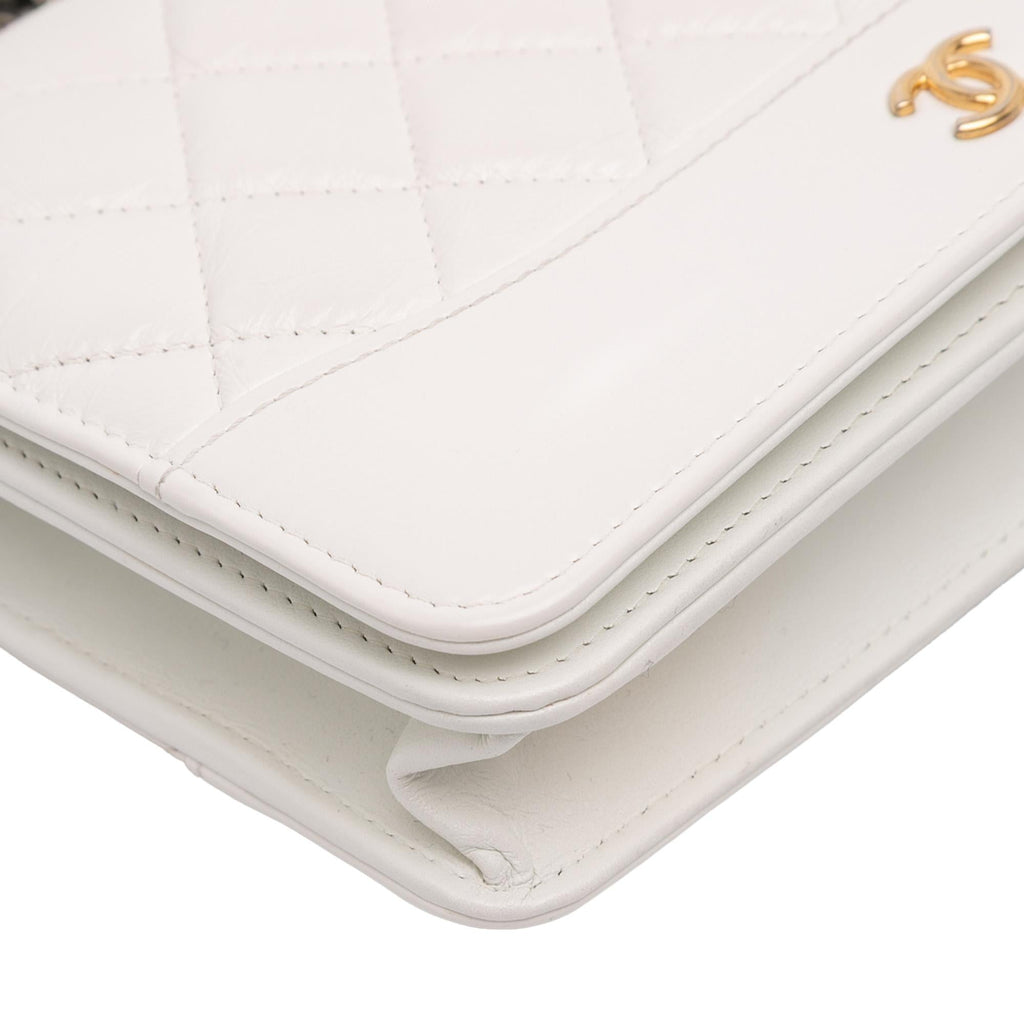 Chanel Quilted Aged Calfskin Gabrielle Wallet On Chain