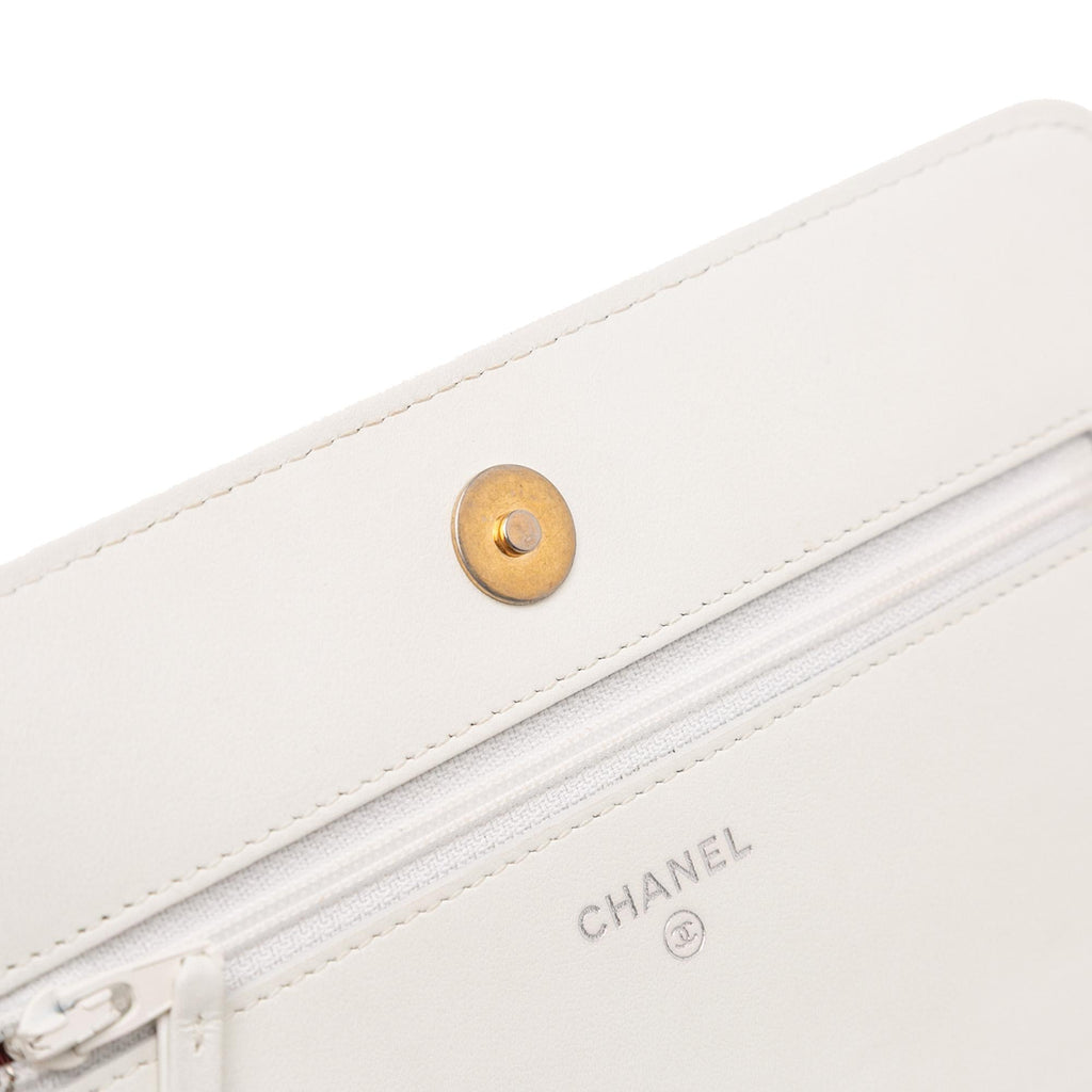 Chanel Quilted Aged Calfskin Gabrielle Wallet On Chain