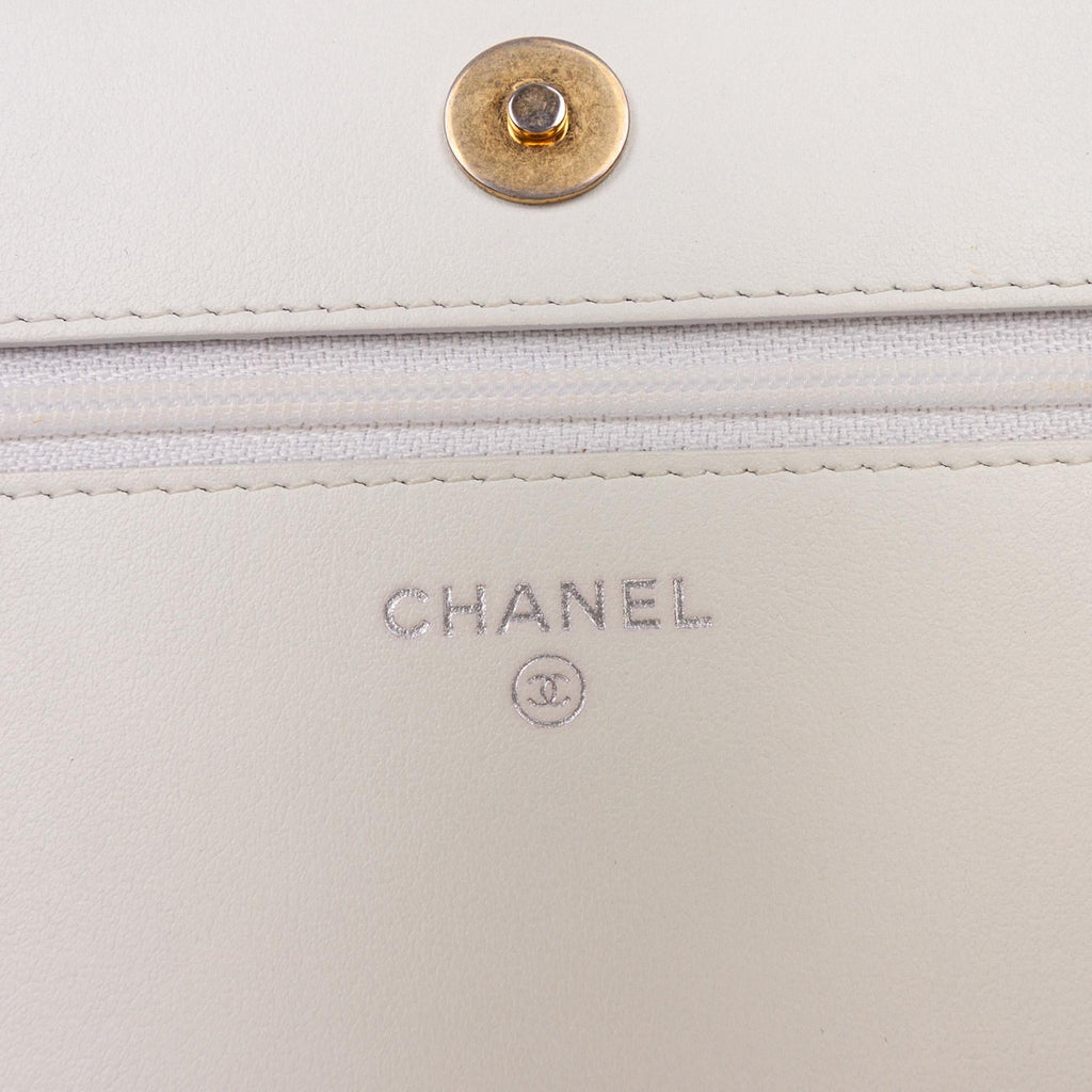 Chanel Quilted Aged Calfskin Gabrielle Wallet On Chain