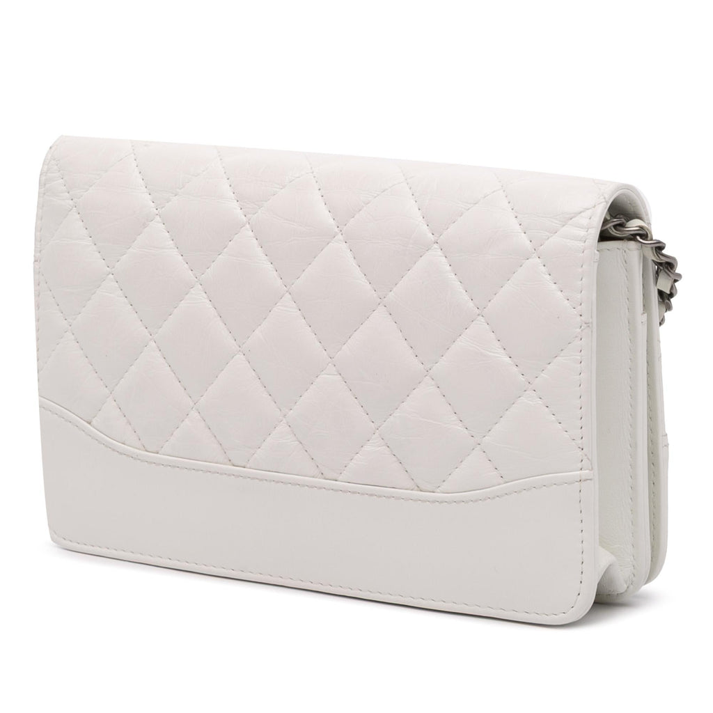 Chanel Quilted Aged Calfskin Gabrielle Wallet On Chain