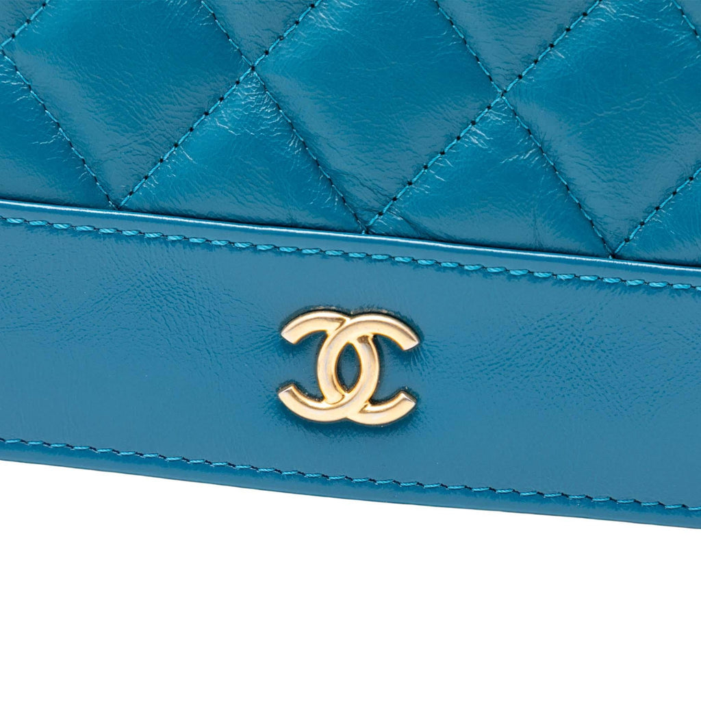 Chanel Quilted Aged Calfskin Gabrielle Wallet On Chain