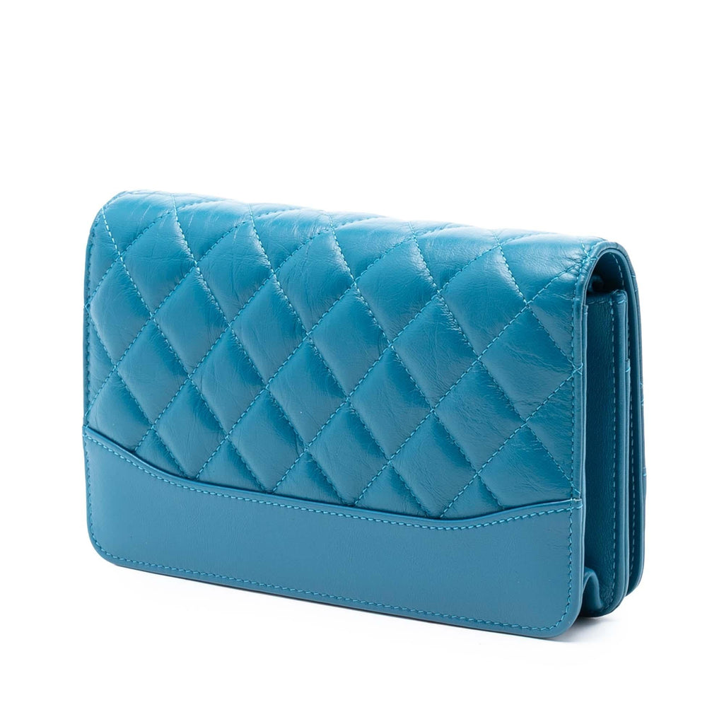 Chanel Quilted Aged Calfskin Gabrielle Wallet On Chain