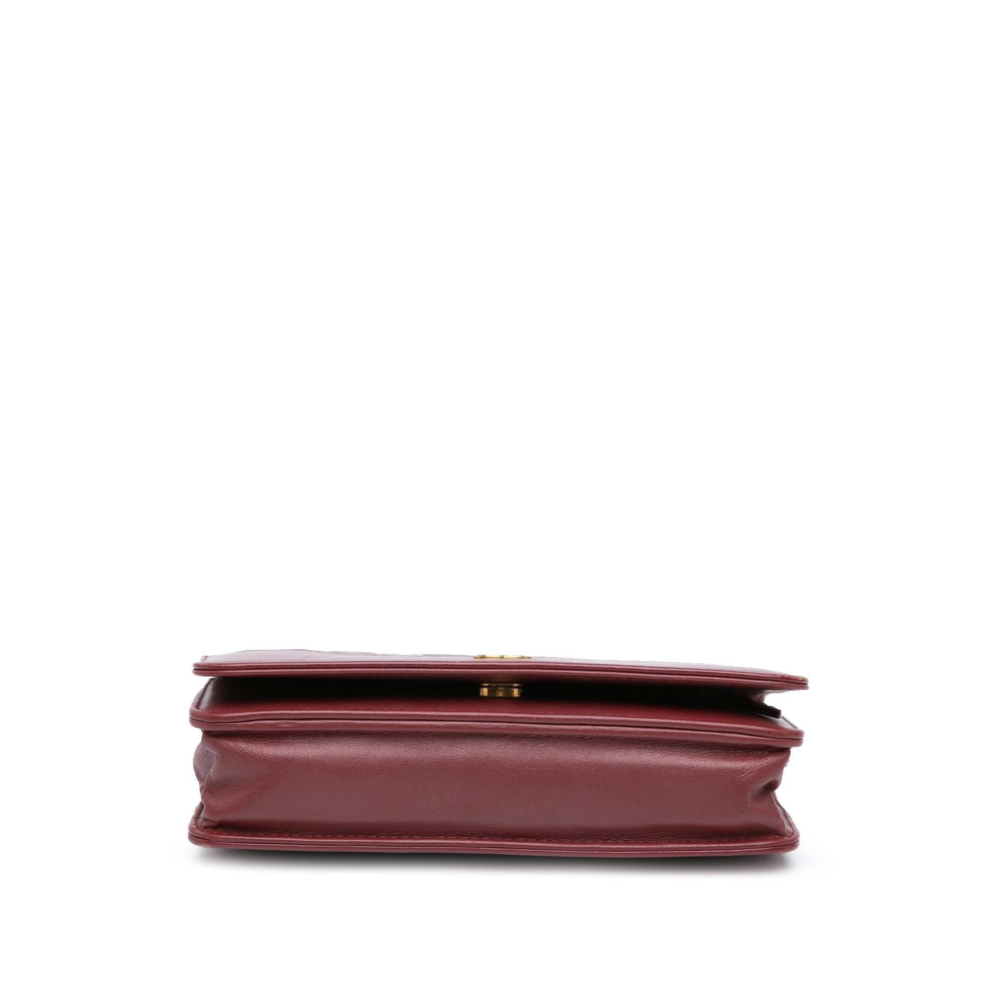 Chanel Quilted Aged Calfskin Gabrielle Wallet on Chain