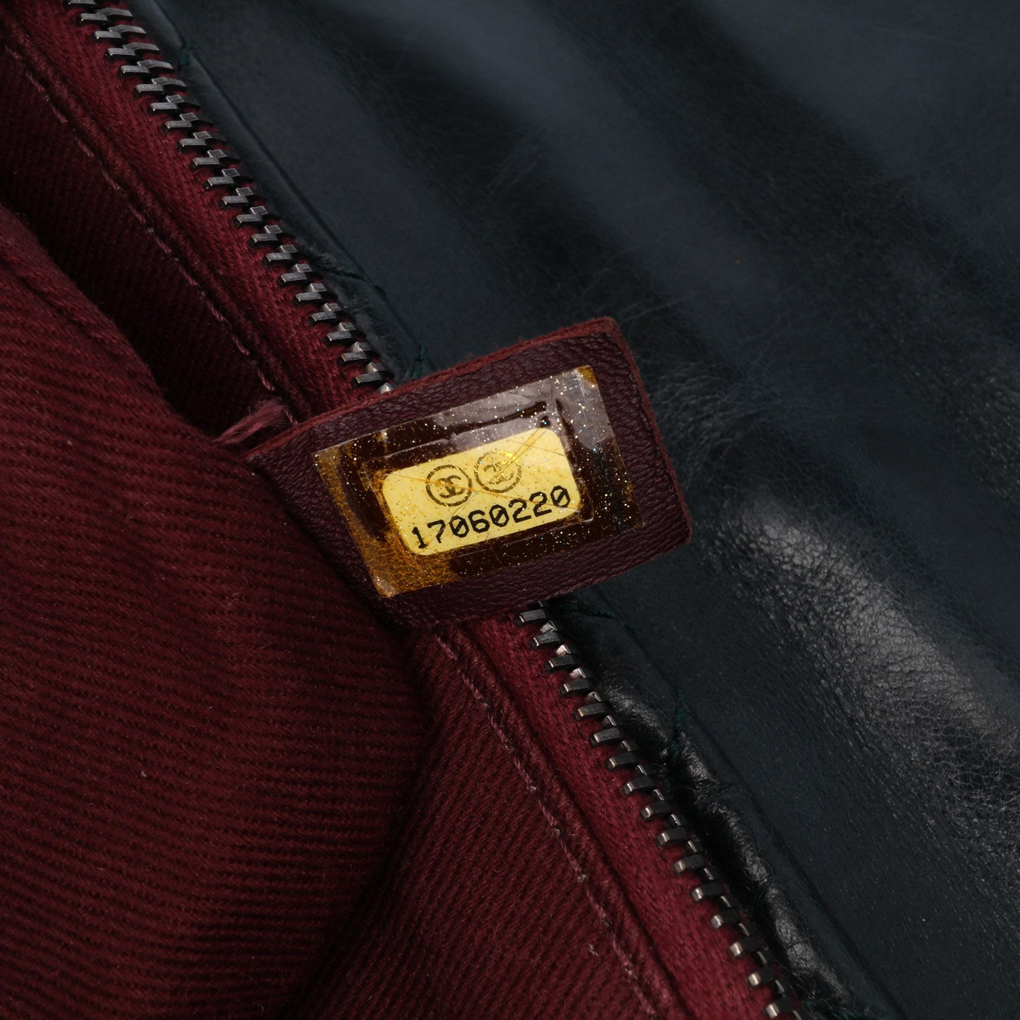 Chanel Quilted Aged Calfskin Logo Accordion Flap