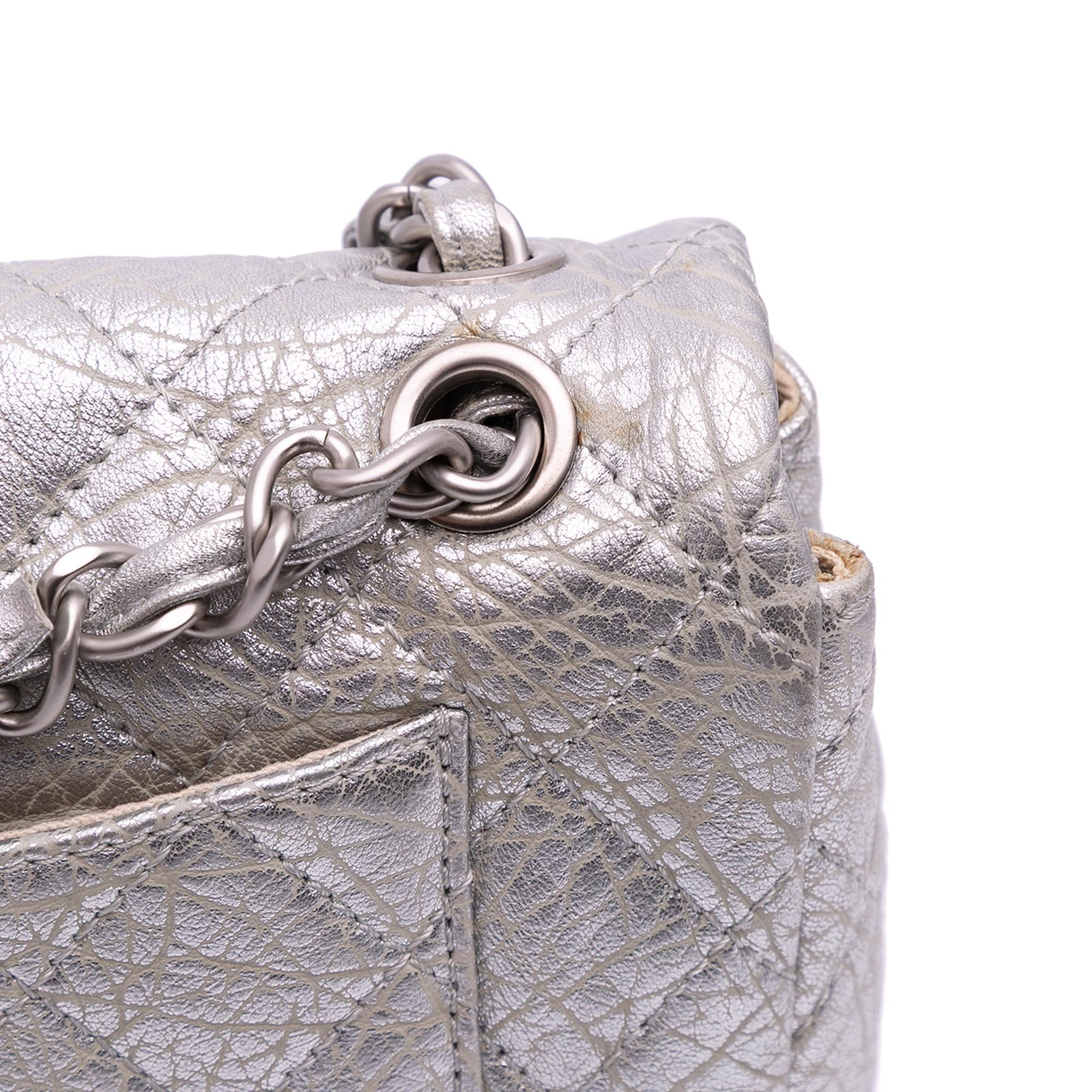 Chanel Quilted Aged Calfskin On The Rocks Flap