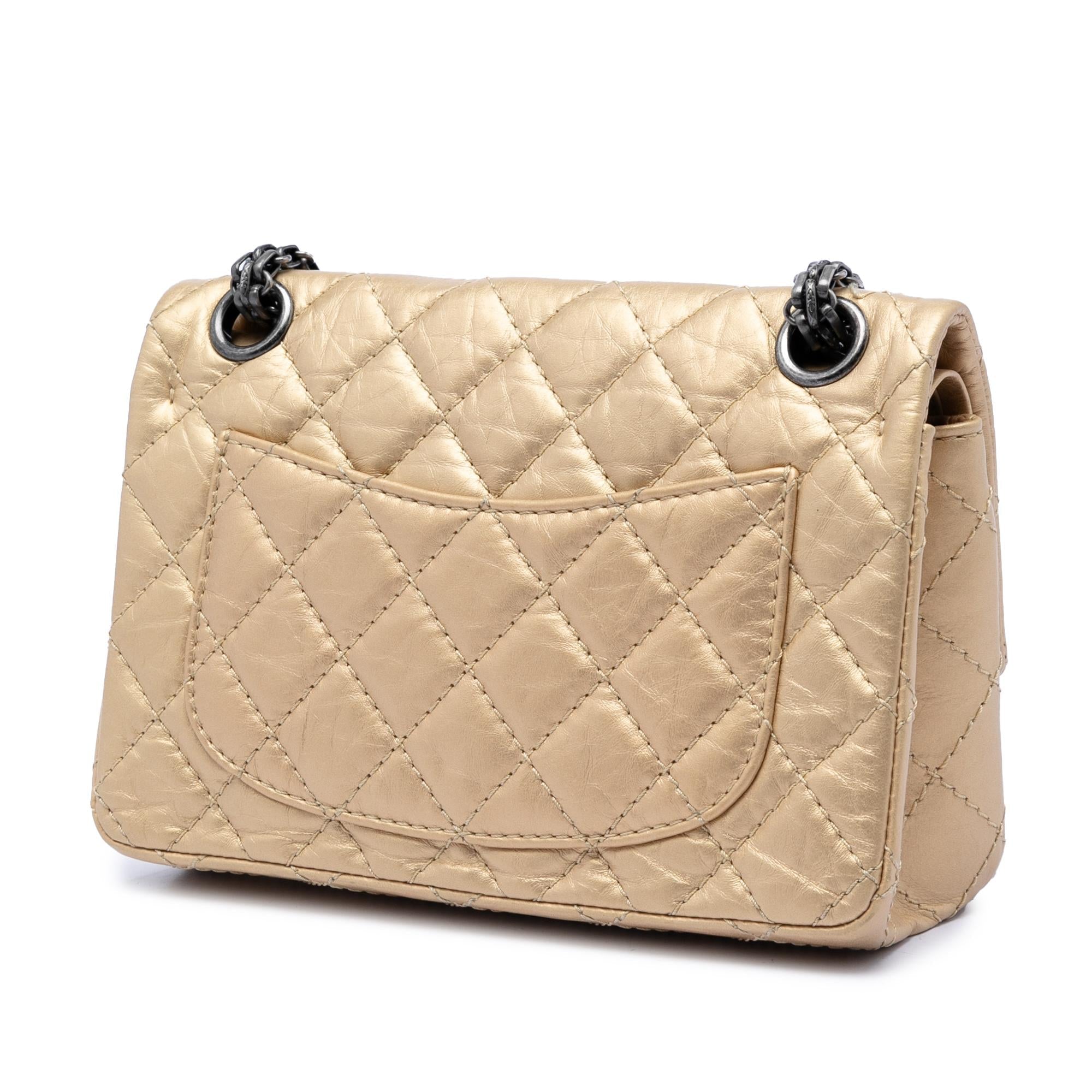Chanel Quilted Aged Calfskin Reissue 2.55 Double Flap 224