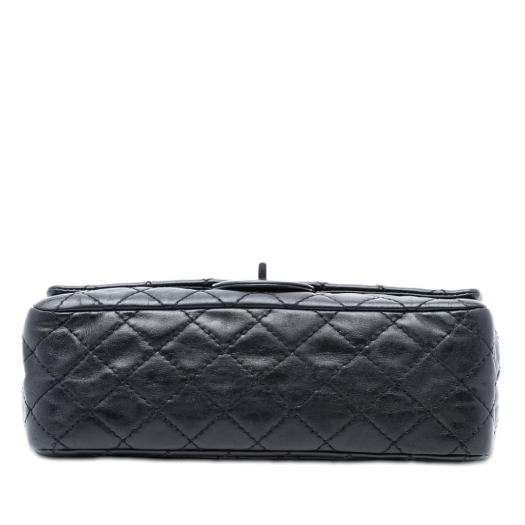 Chanel Quilted Aged Calfskin Reissue 2.55 Double Flap 225 with Mini Pouch