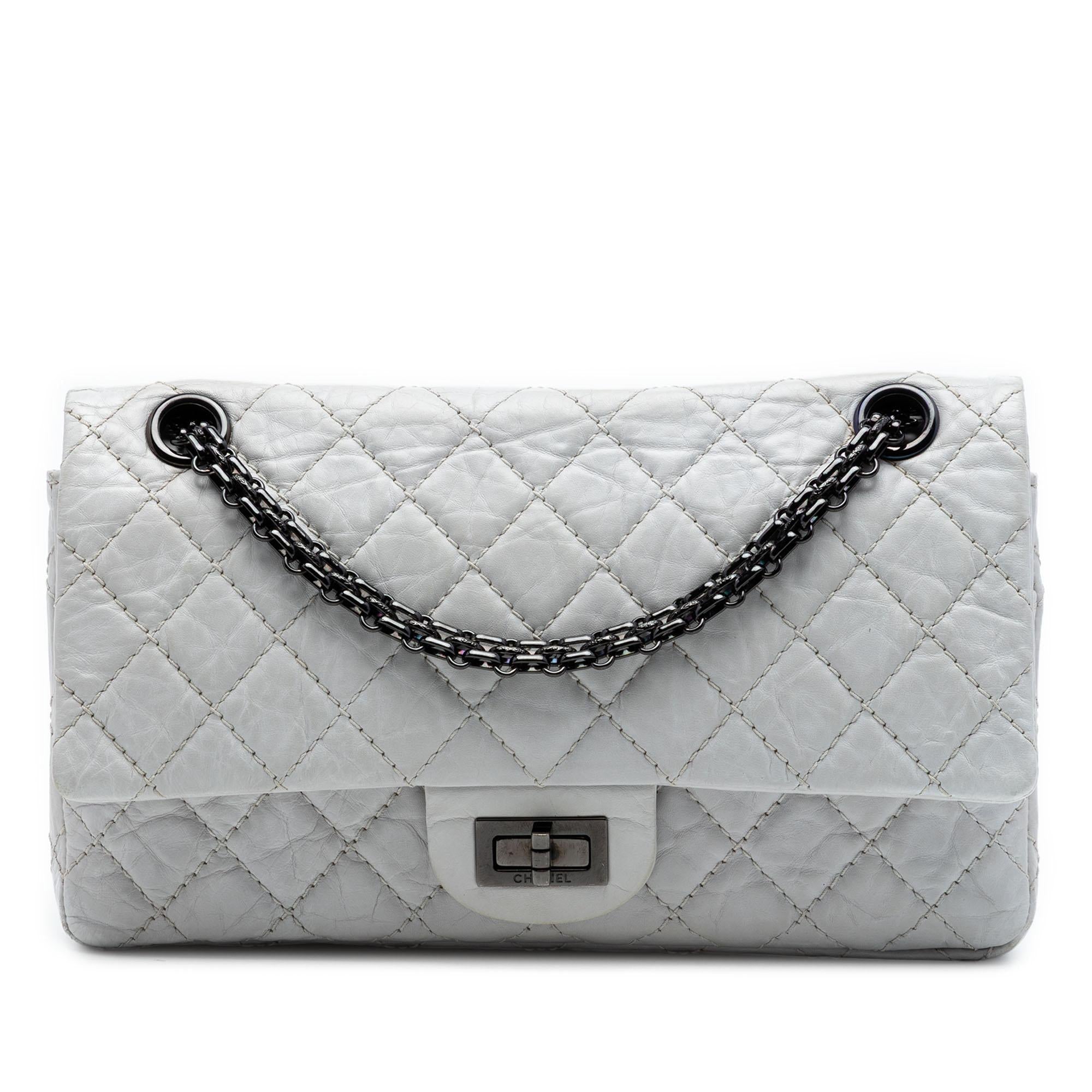 Chanel Quilted Aged Calfskin Reissue 2.55 Double Flap 225
