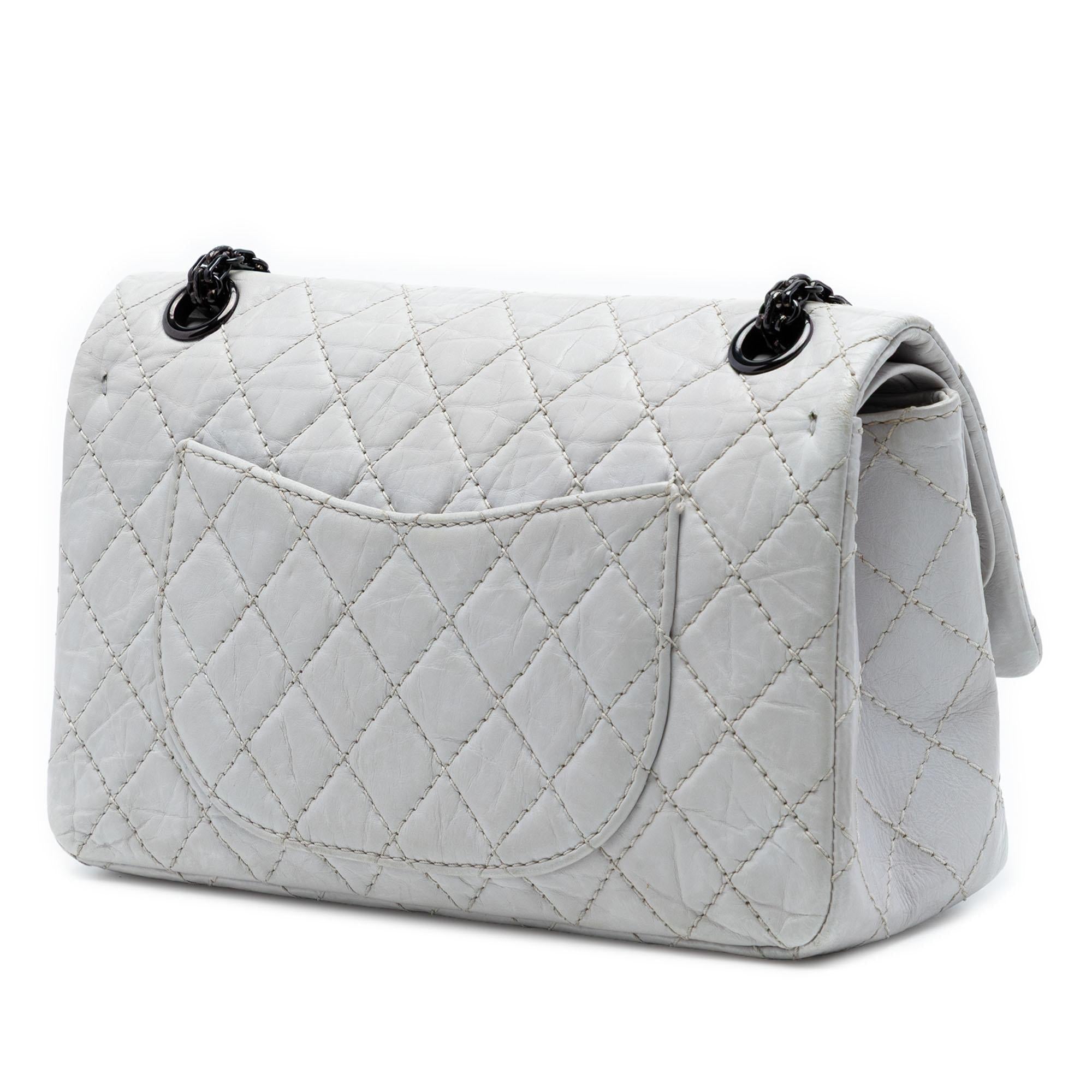 Chanel Quilted Aged Calfskin Reissue 2.55 Double Flap 225