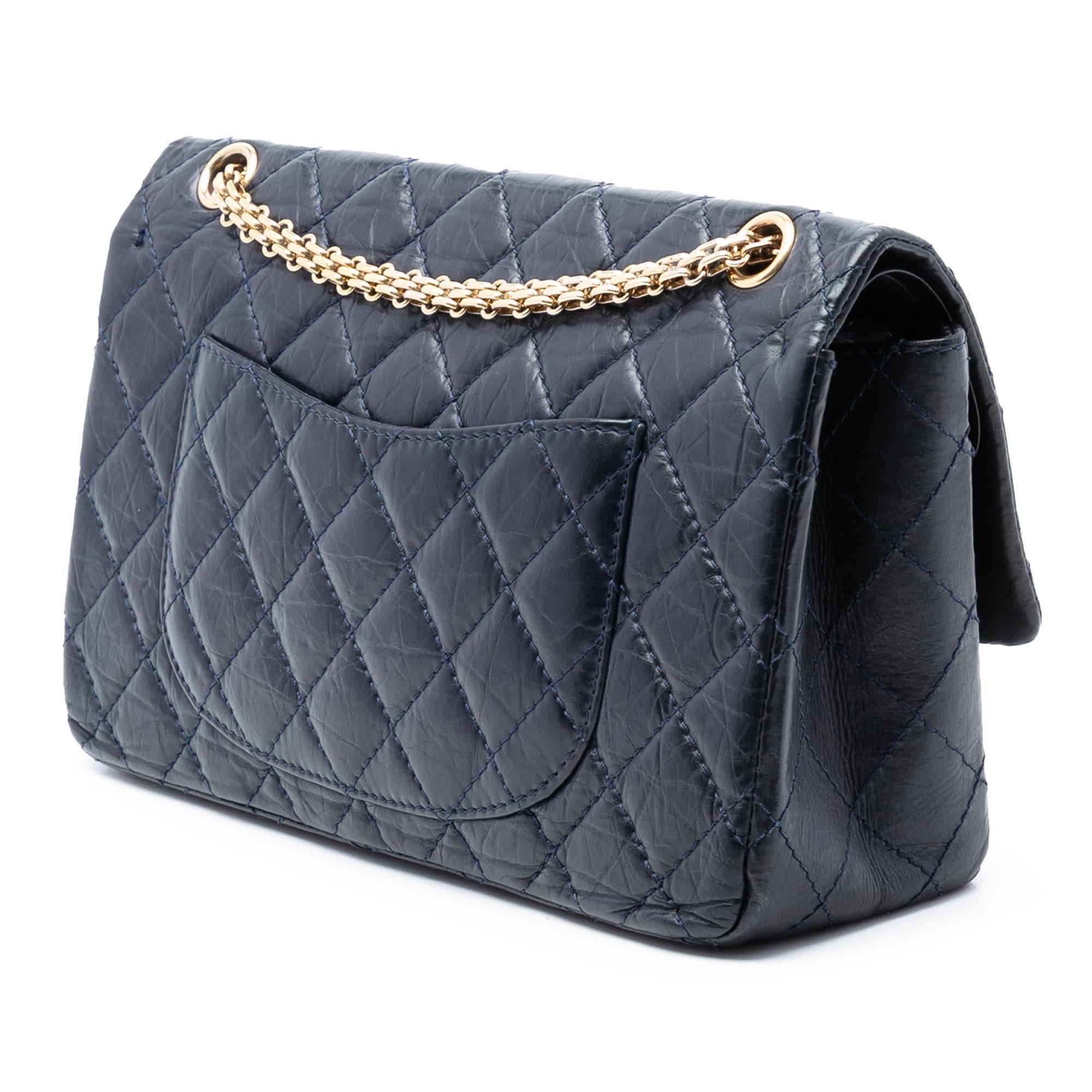 Chanel Quilted Aged Calfskin Reissue 2.55 Double Flap 226