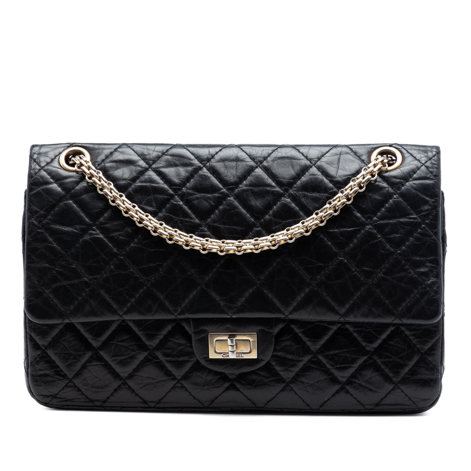 Chanel Quilted Aged Calfskin Reissue 2.55 Double Flap 226