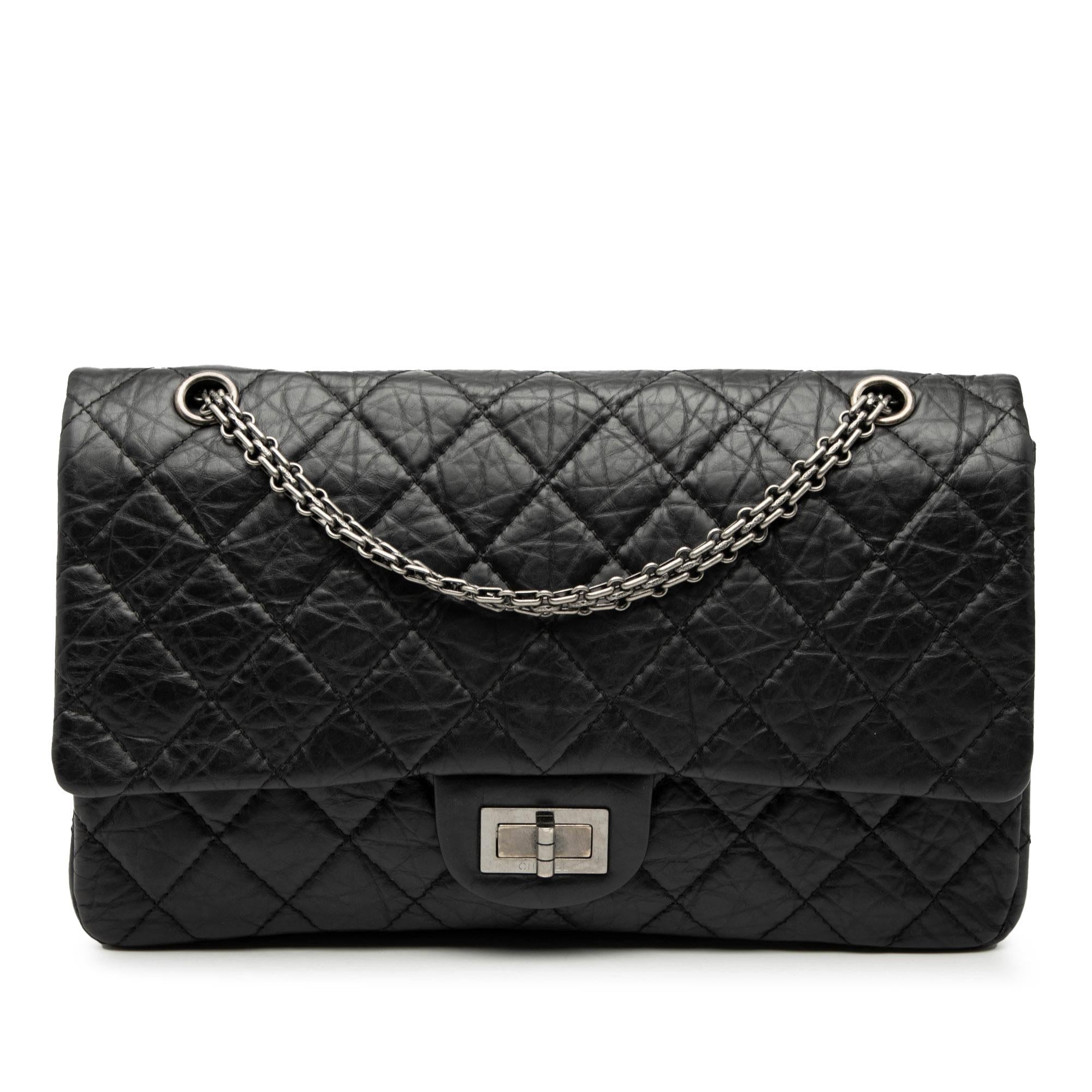 Chanel Quilted Aged Calfskin Reissue 2.55 Double Flap 227