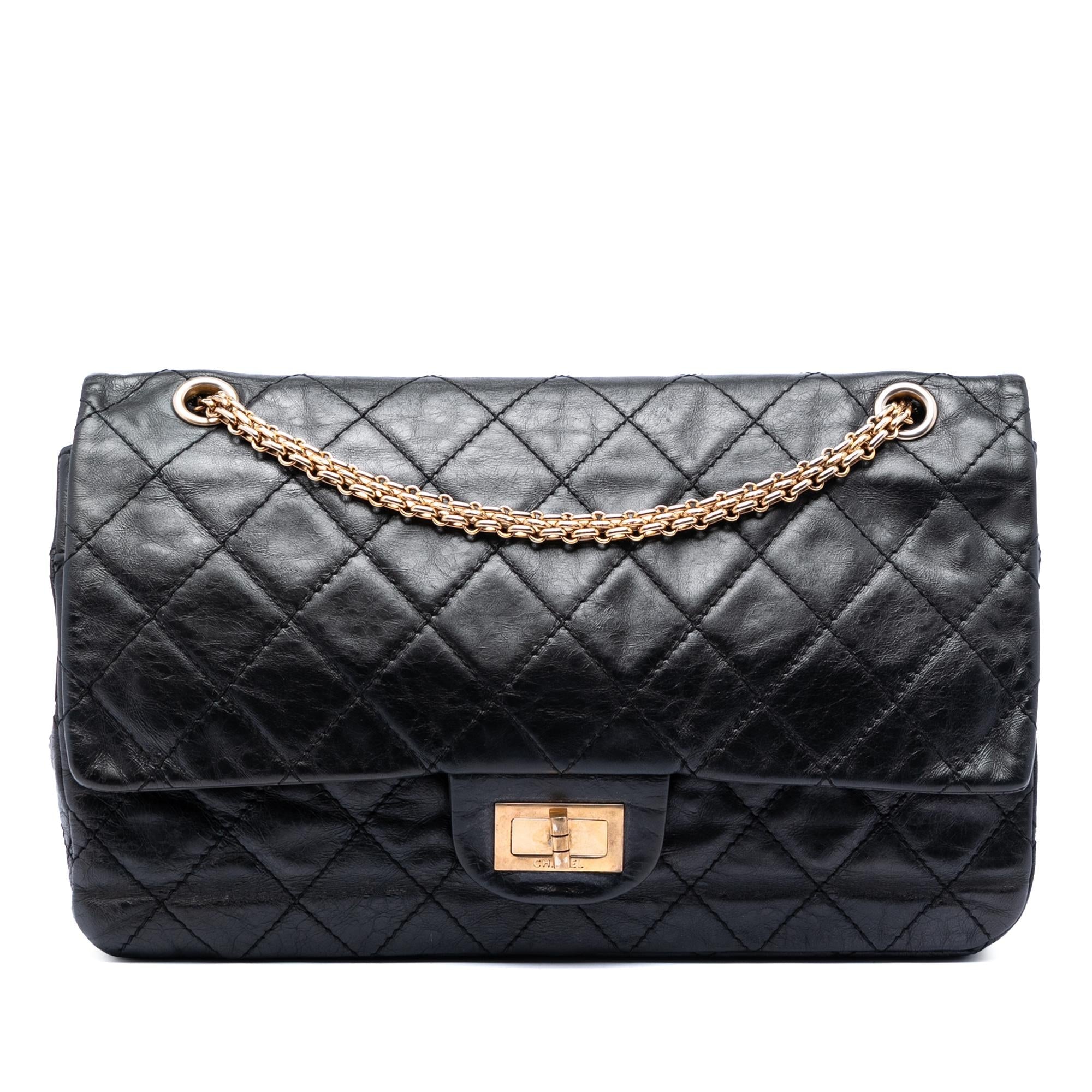 Chanel Quilted Aged Calfskin Reissue 2.55 Double Flap 227