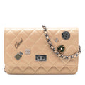 Chanel Quilted Aged Calfskin Reissue 2.55 Lucky Charms Wallet On Chain