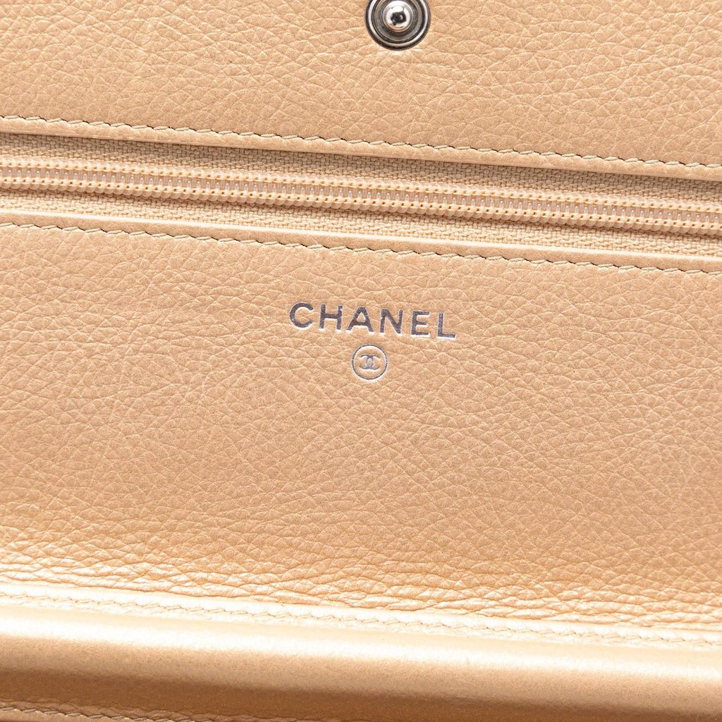 Chanel Quilted Aged Calfskin Reissue 2.55 Lucky Charms Wallet On Chain