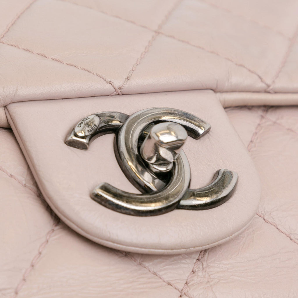 Chanel Quilted Aged Calfskin Single Flap (SHG-vBvXcU)
