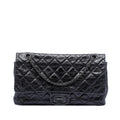 Chanel Quilted Aged Calfskin So Black Reissue 2.55 Double Flap 227