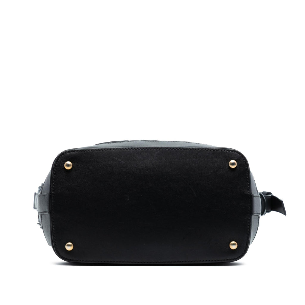 Chanel Quilted Aged Calfskin and Tweed Casual Style Hobo
