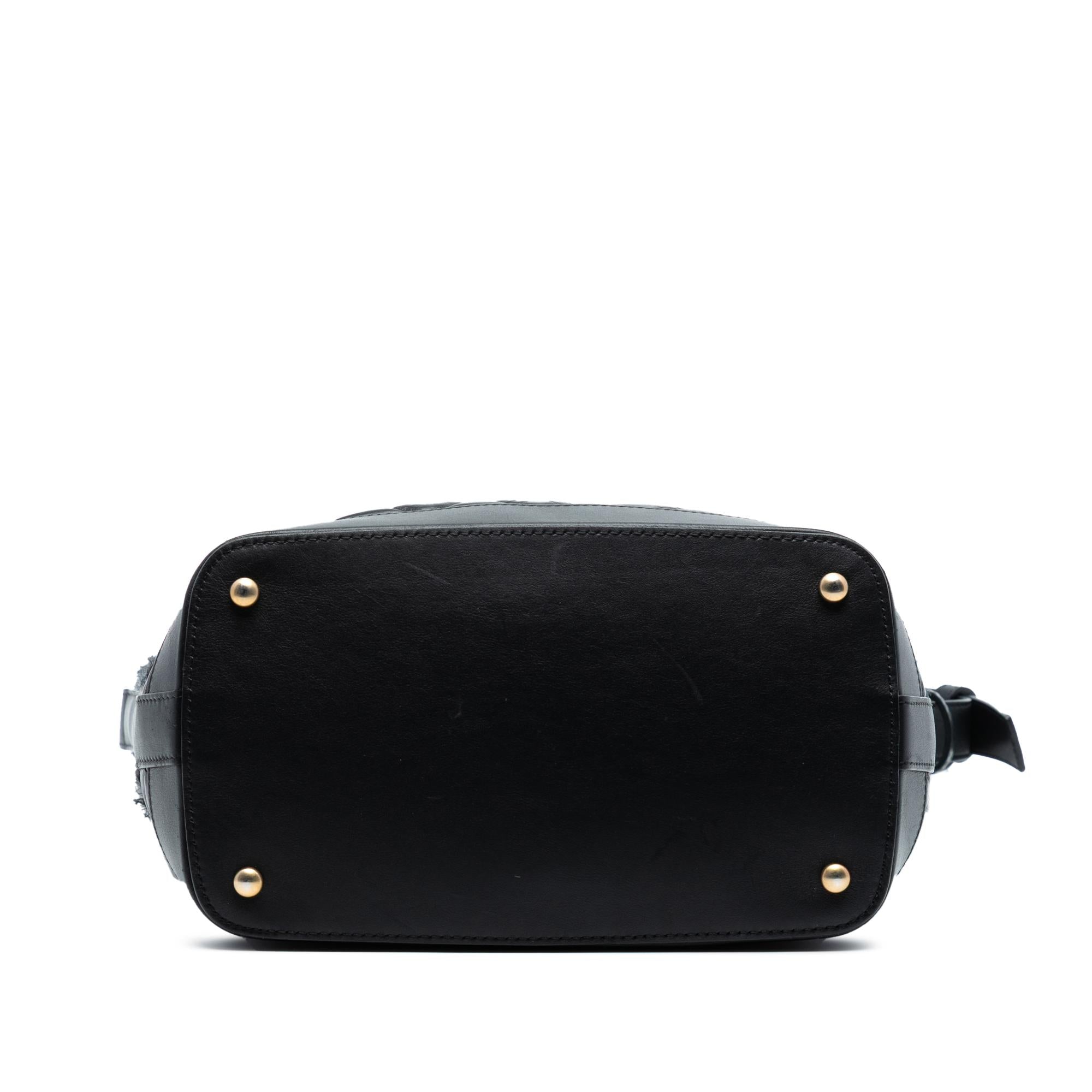 Chanel Quilted Aged Calfskin and Tweed Casual Style Hobo