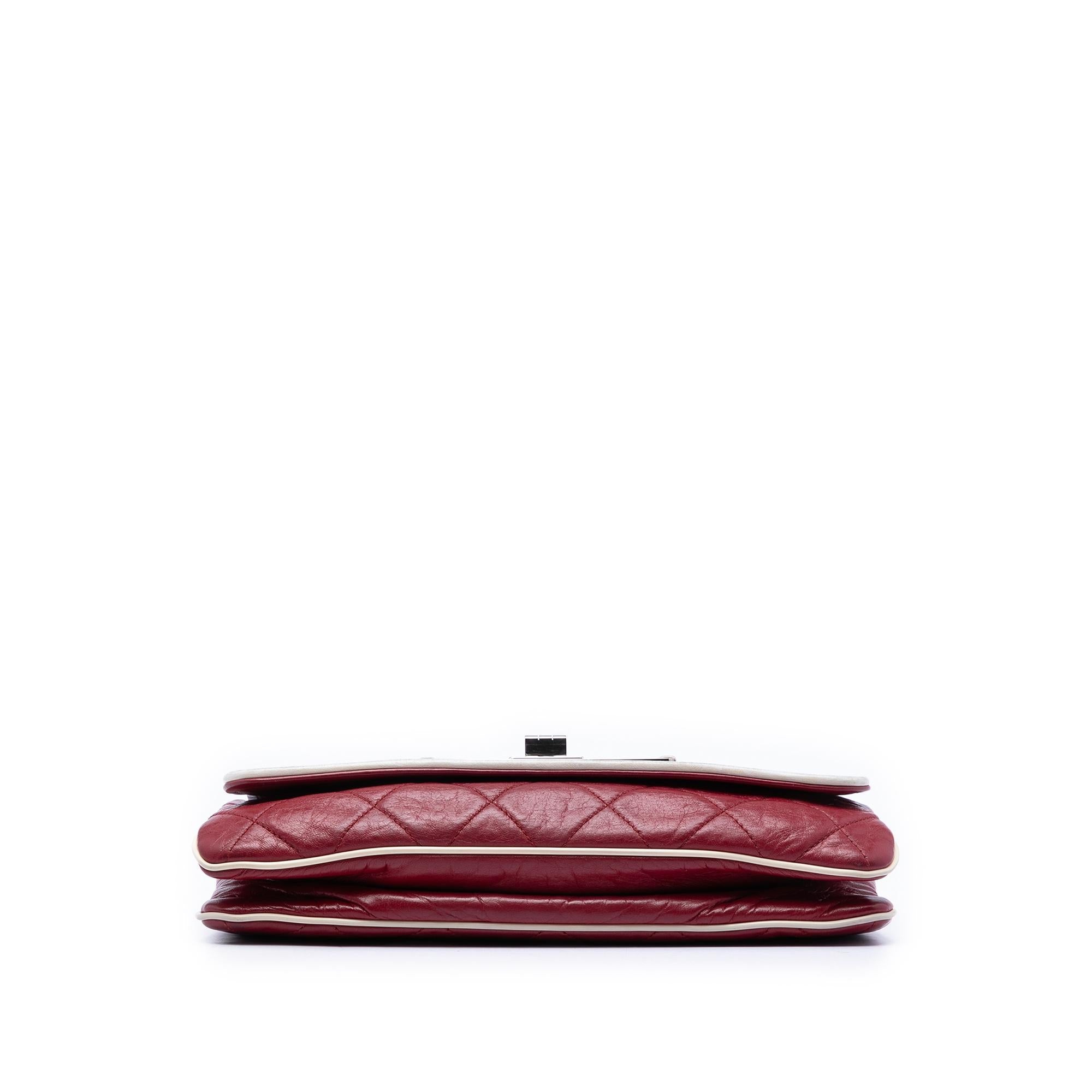 Chanel Quilted Aged Lambskin Reissue 2.55 East West Flap