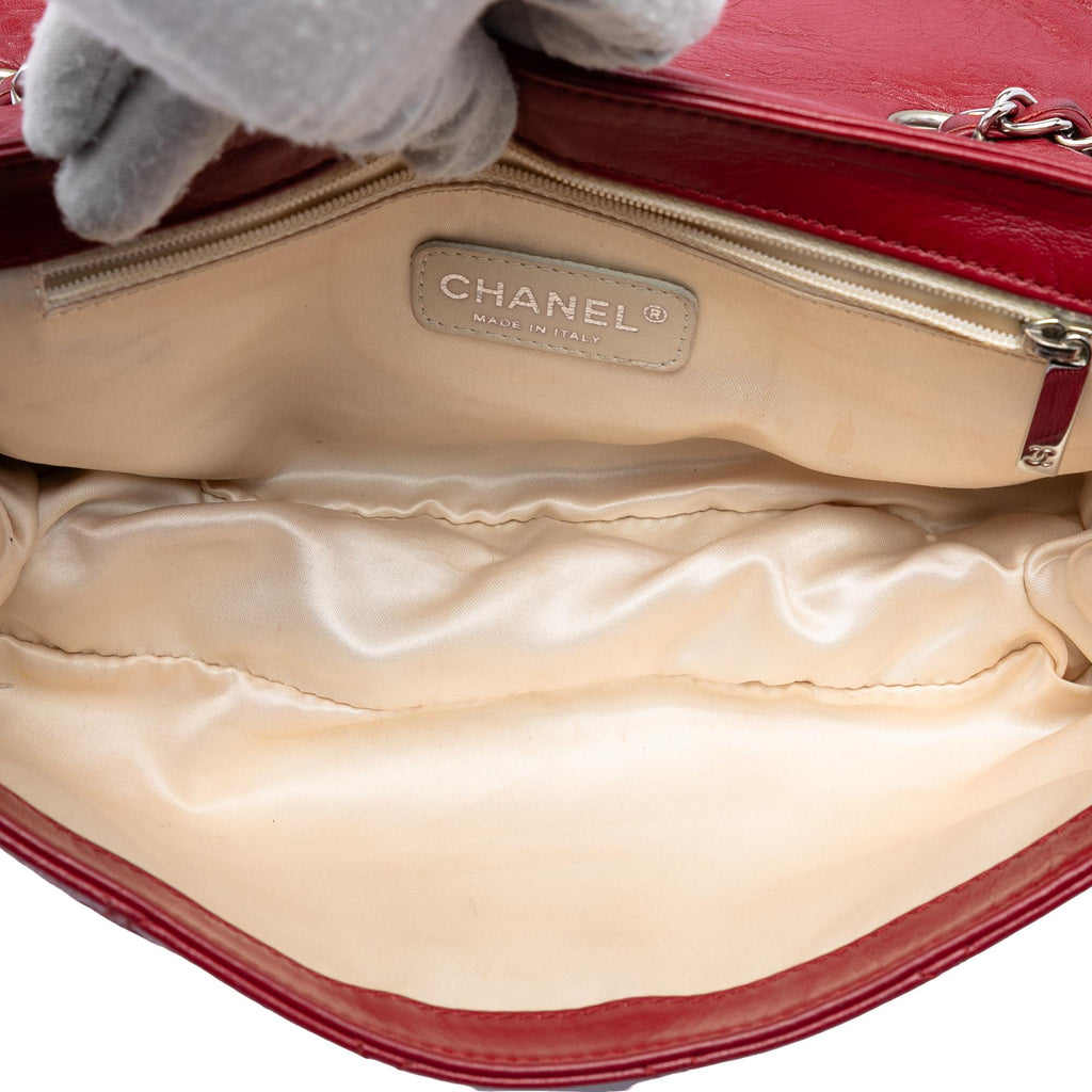 Chanel Quilted Aged Lambskin Reissue 2.55 East West Flap