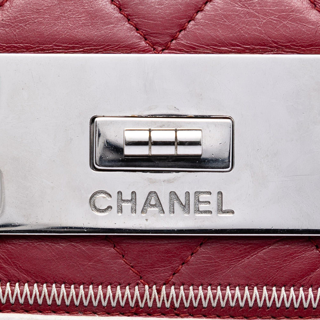 Chanel Quilted Aged Lambskin Reissue 2.55 East West Flap