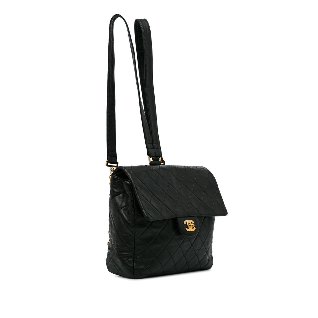 Chanel Quilted CC Flap Backpack (SHG-XI7DTD)