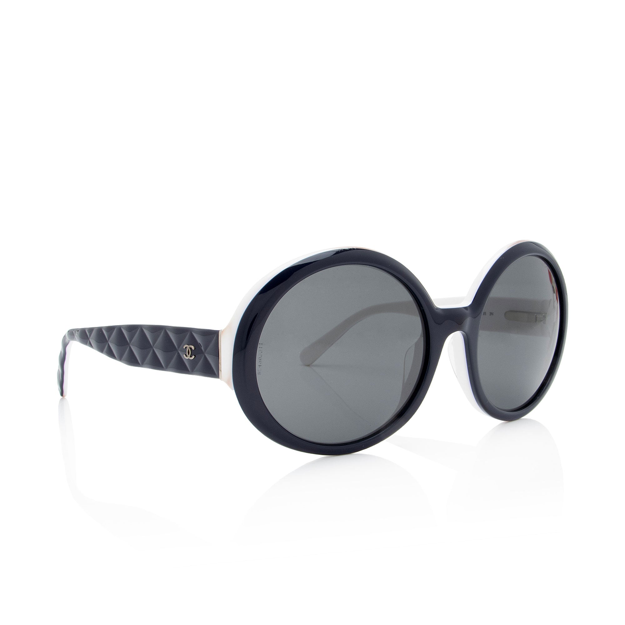 Chanel Quilted CC Round Sunglasses