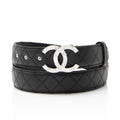 Chanel Quilted Calfskin CC Belt - Size 38 / 95